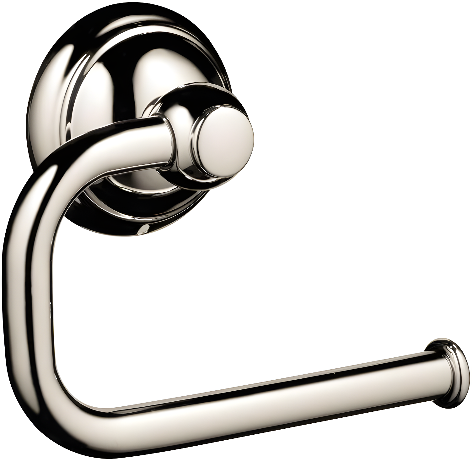 Polished Nickel Modern Wall Mount Toilet Paper Holder