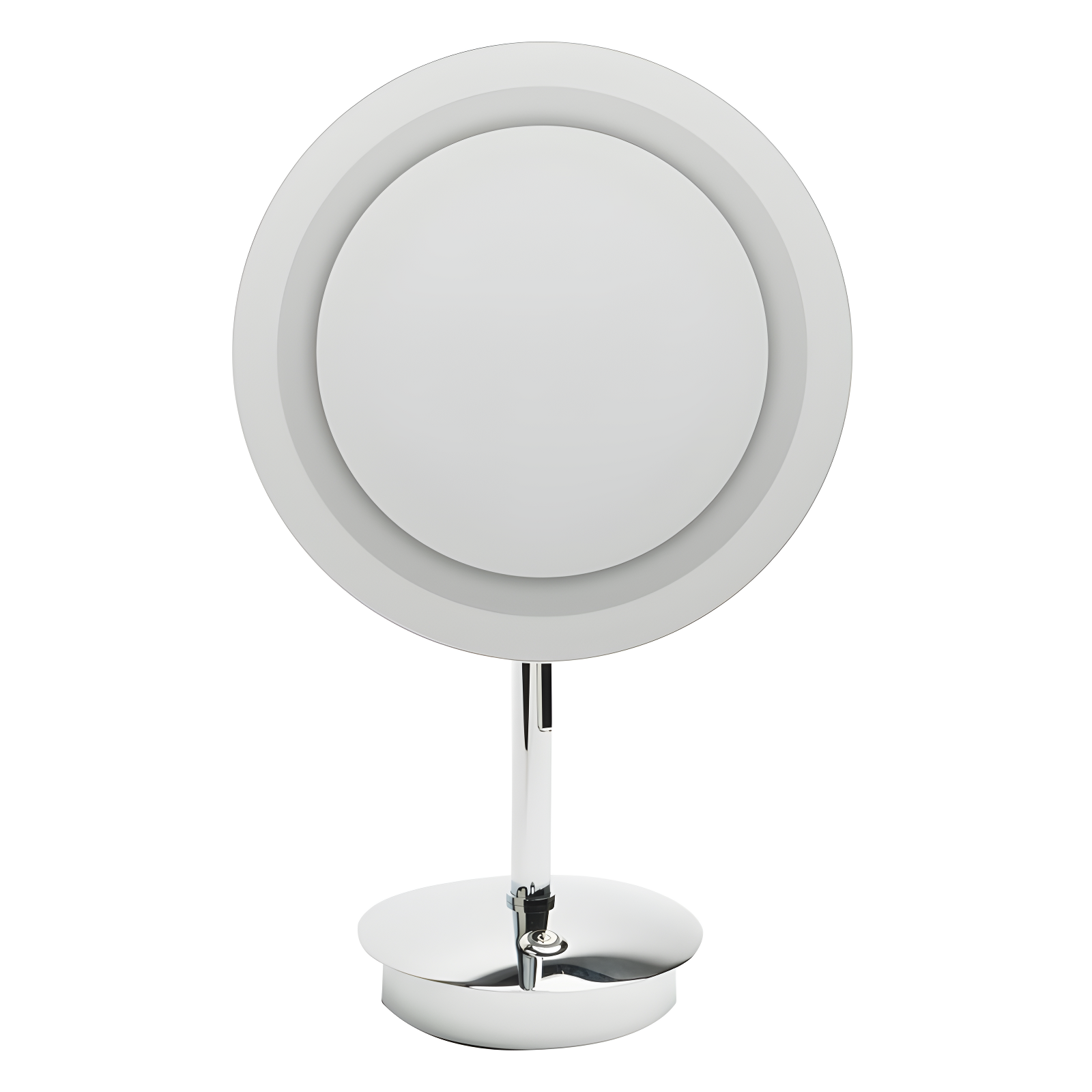 Polished Chrome Round 9" LED Magnifying Cosmetic Mirror