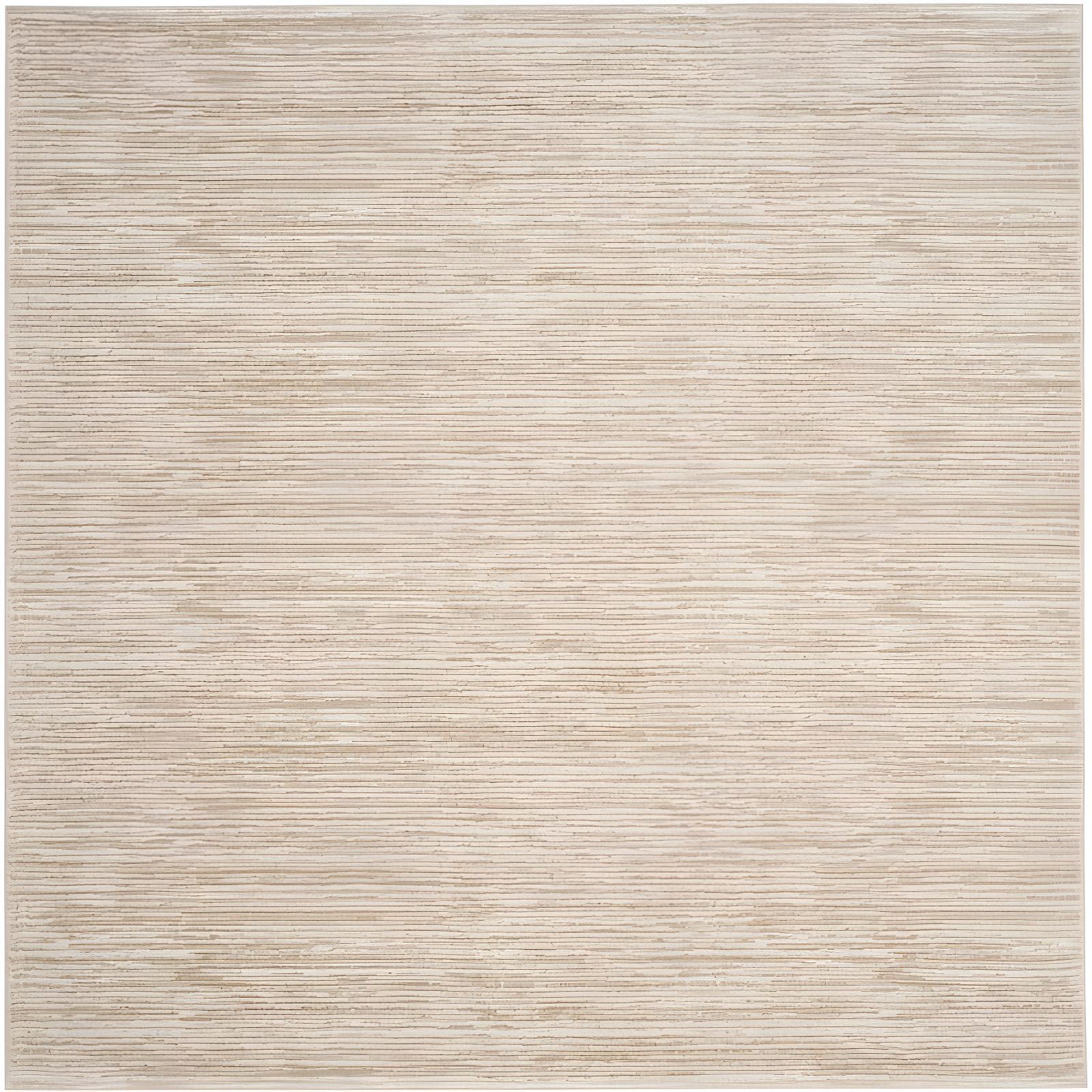 Elysian Cream 3' x 3' Square Abstract Synthetic Area Rug