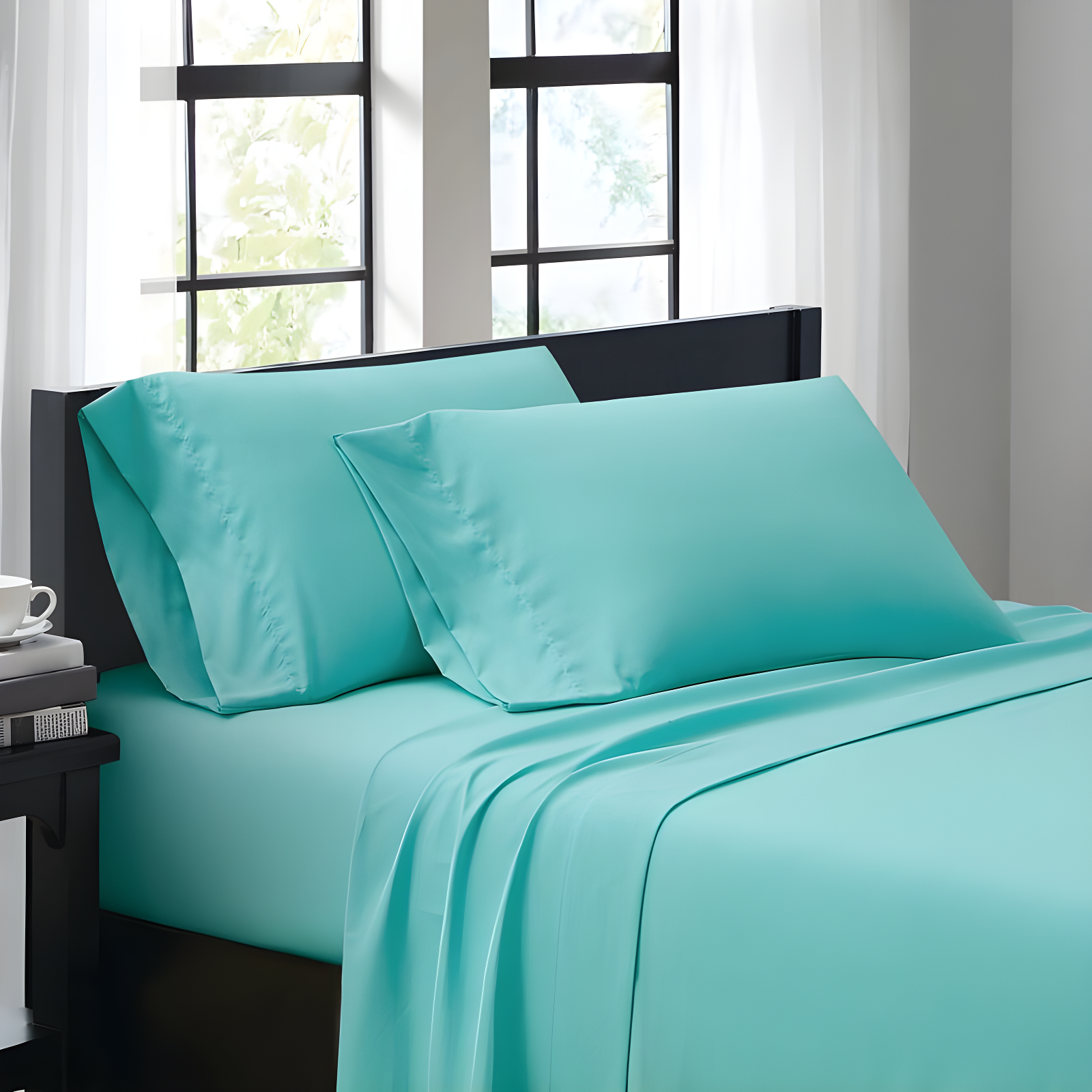 Turquoise Twin XL Wrinkle Proof Microfiber Sheet Set