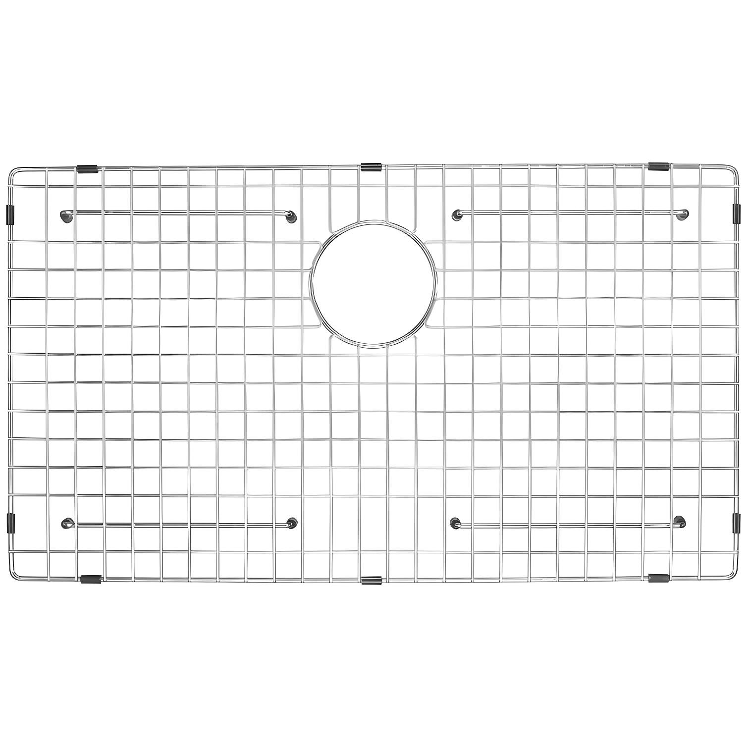 27.48-inch Stainless Steel Rear Drain Sink Grid