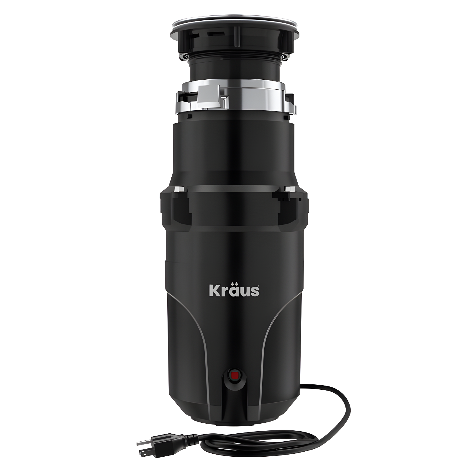 Kraus Matte Black 1/2 HP Continuous Feed Garbage Disposal