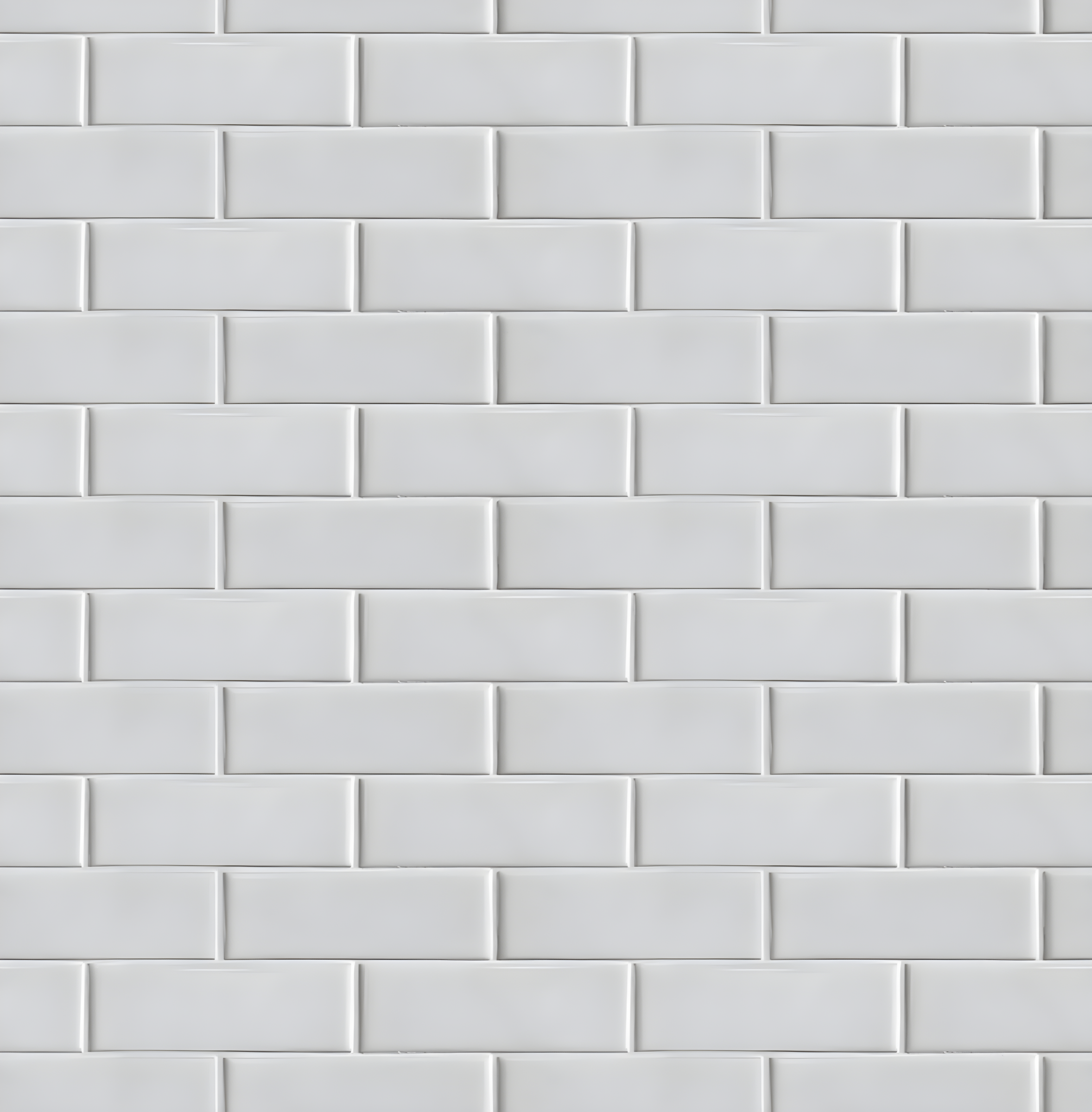 Self-Adhesive White Vinyl Subway Tile Wallpaper