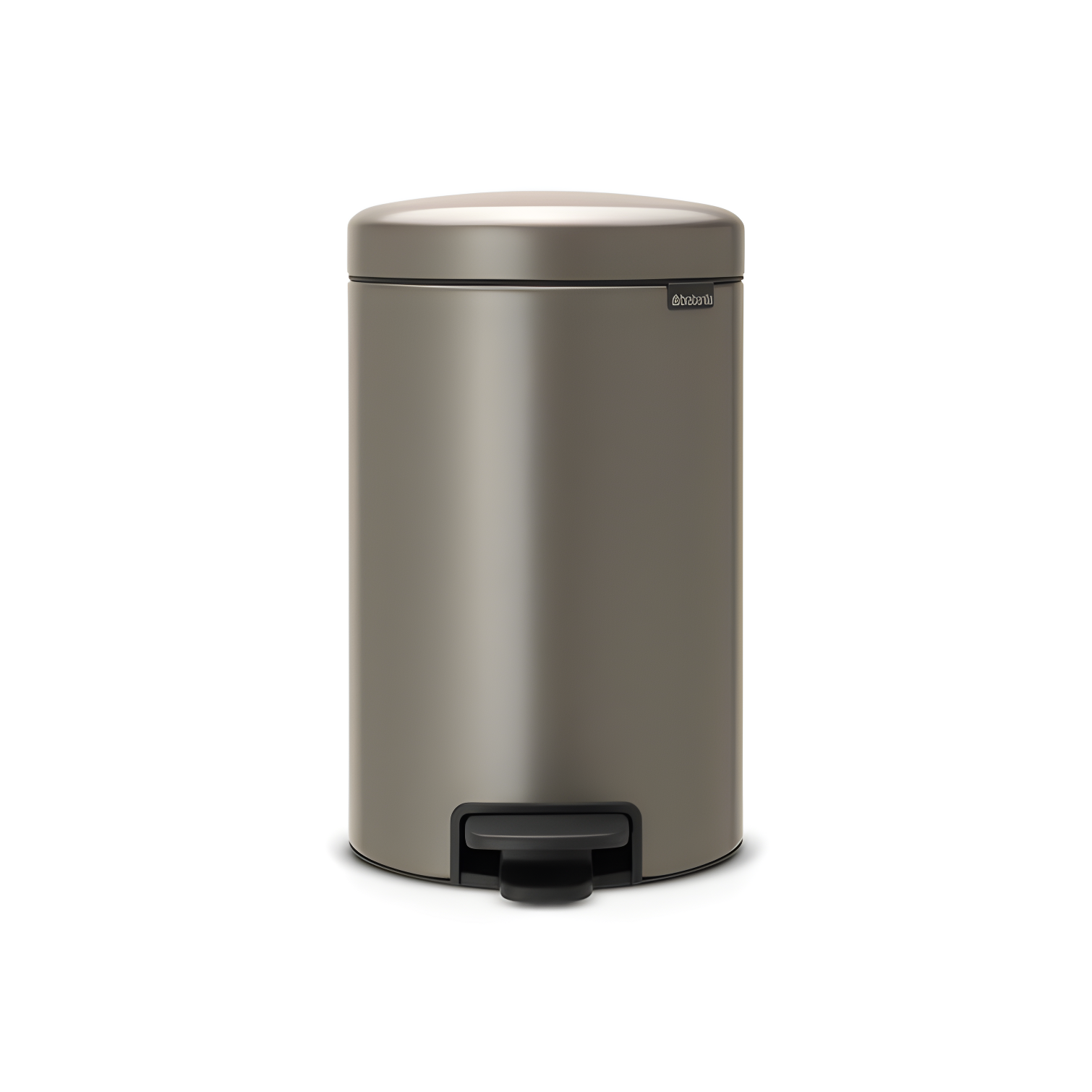 Brilliant Steel Round Pedal Kitchen Trash Can, 3.2 Gallon