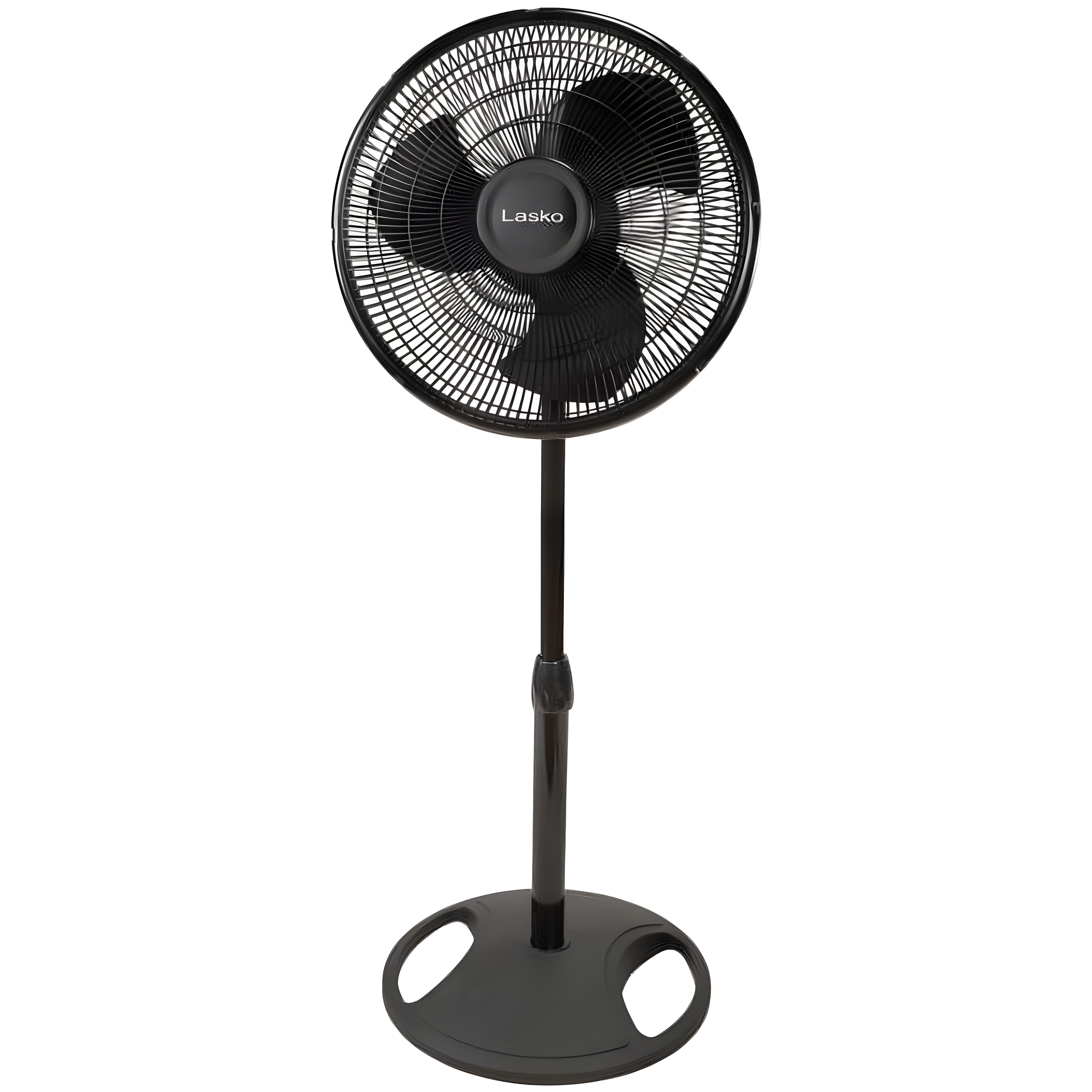 Lasko 16" Black Adjustable Height Oscillating Floor Fan