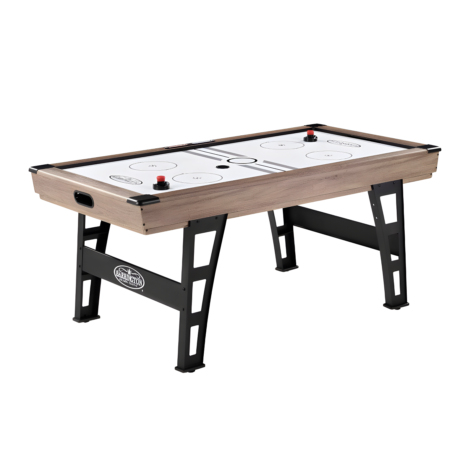 Grant 6' Oak Wood Grain Air Hockey Table with Steel Legs