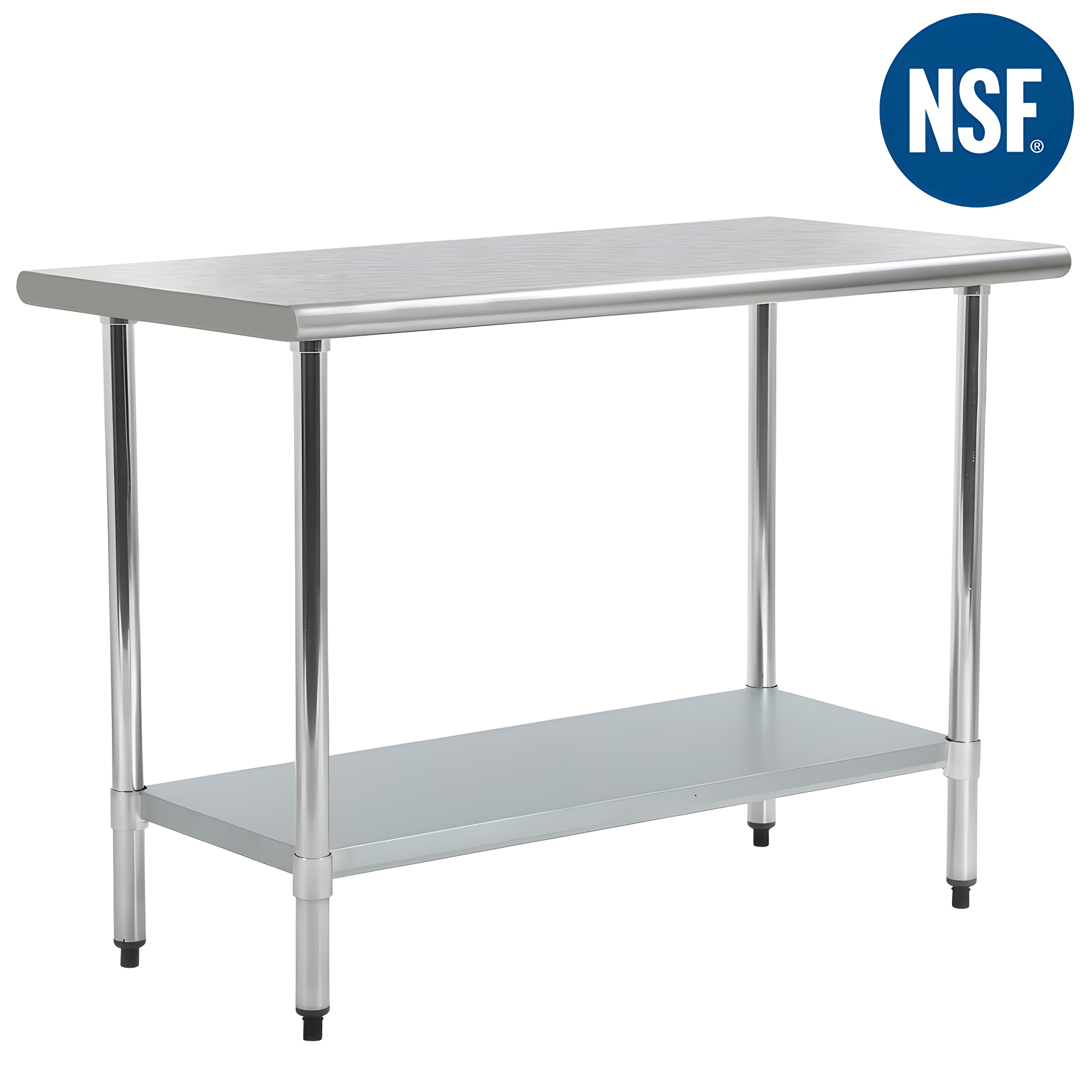 24'' x 48'' Stainless Steel Commercial Kitchen Work Table with Adjustable Shelf