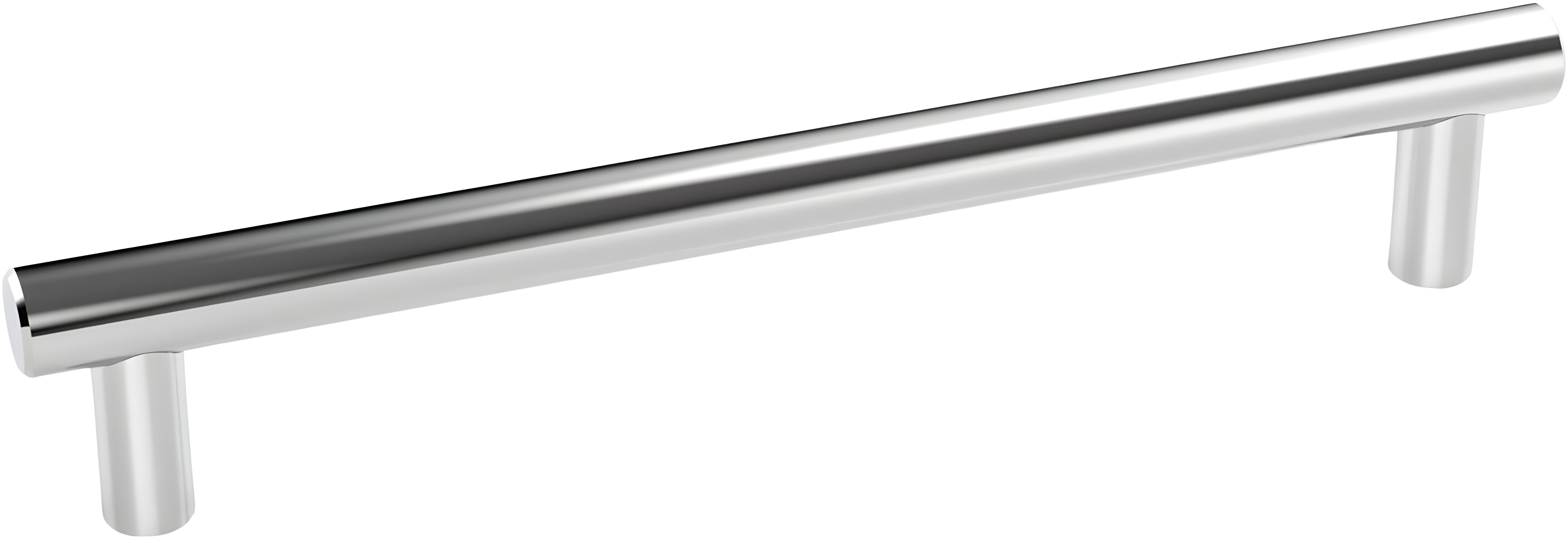 Polished Stainless Steel 6" Bar Drawer Pull with Mounting Hardware