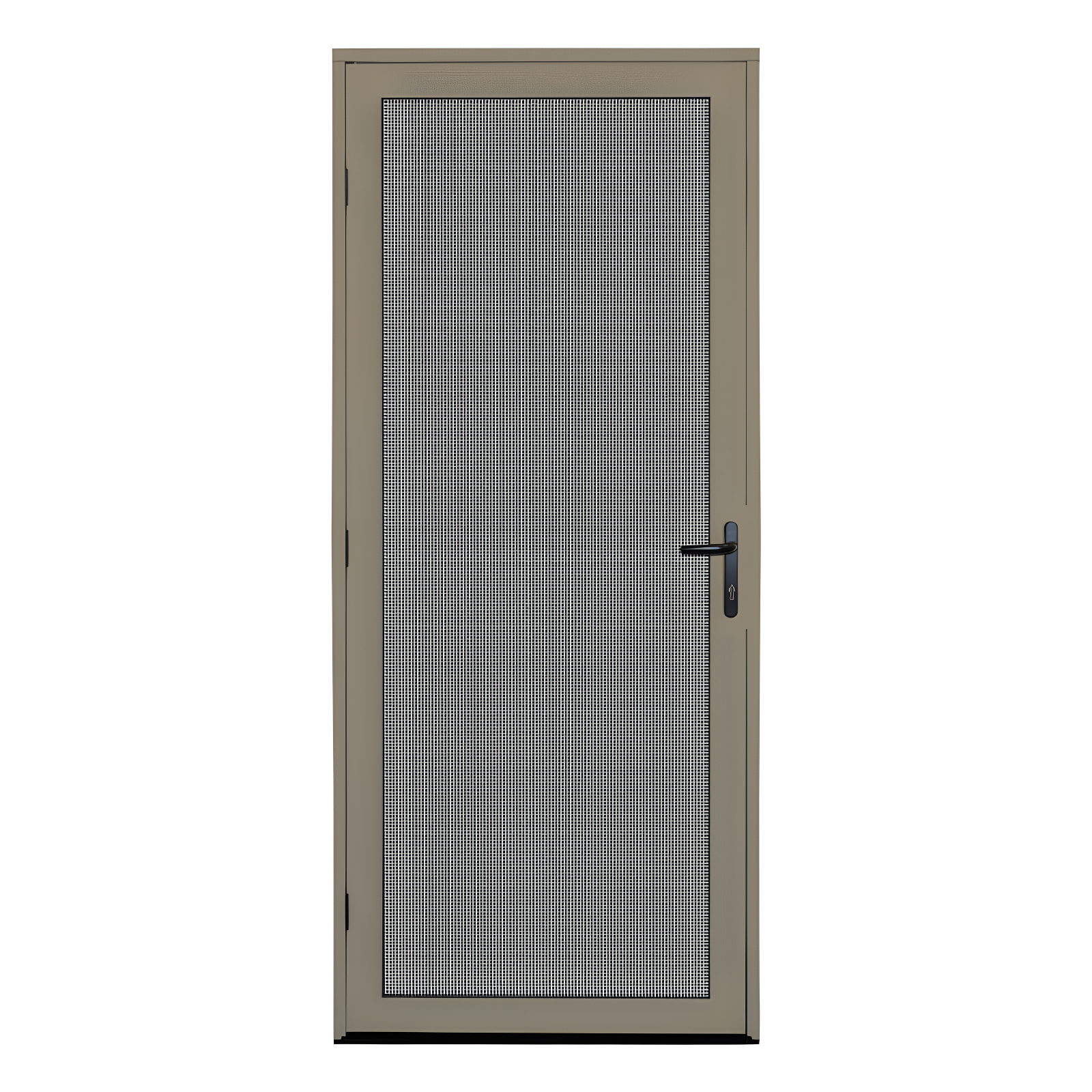 32x80 Desert Sand Aluminum Security Screen Door with Meshtec Screen