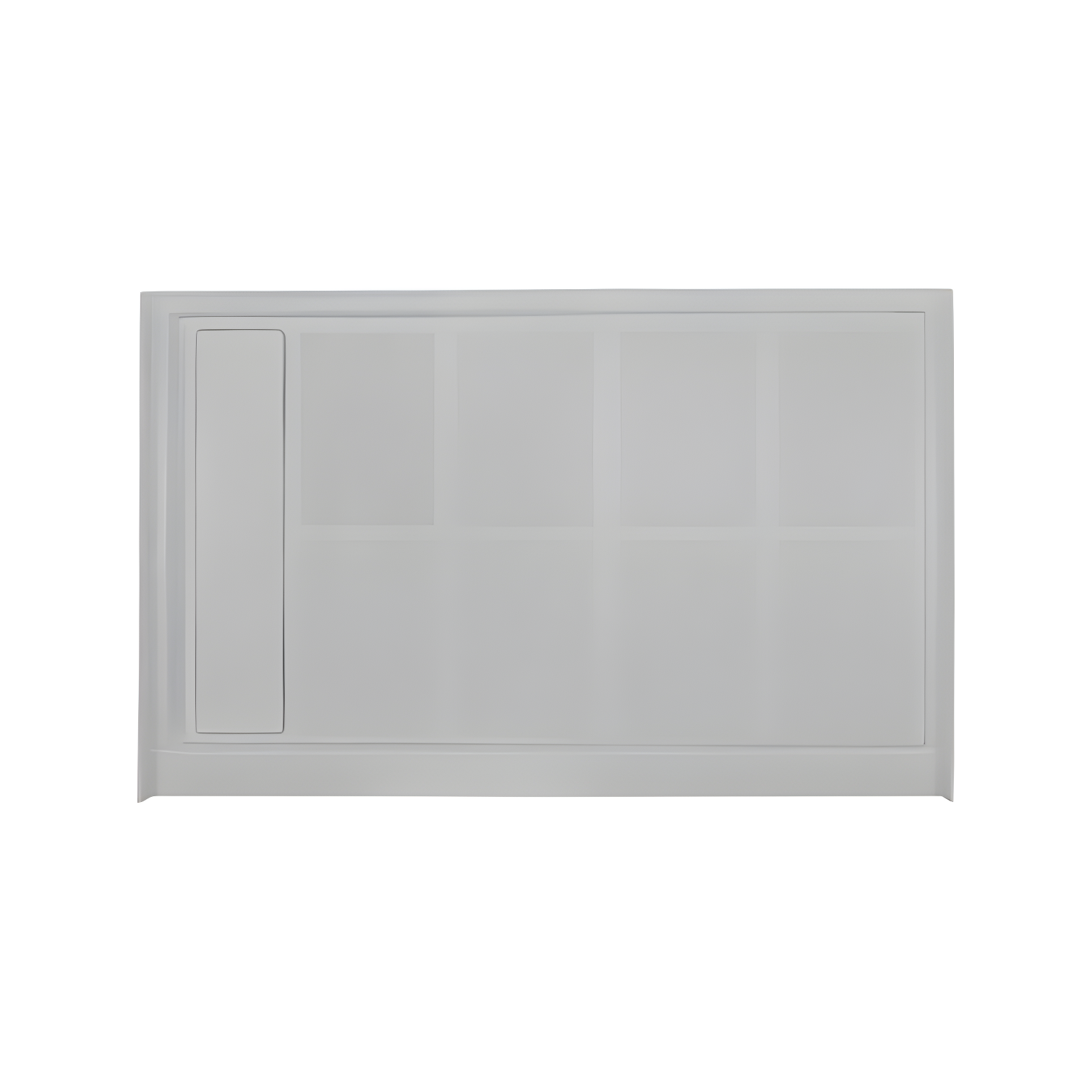 Gray 32'' x 48'' Rectangular Single Threshold Shower Base