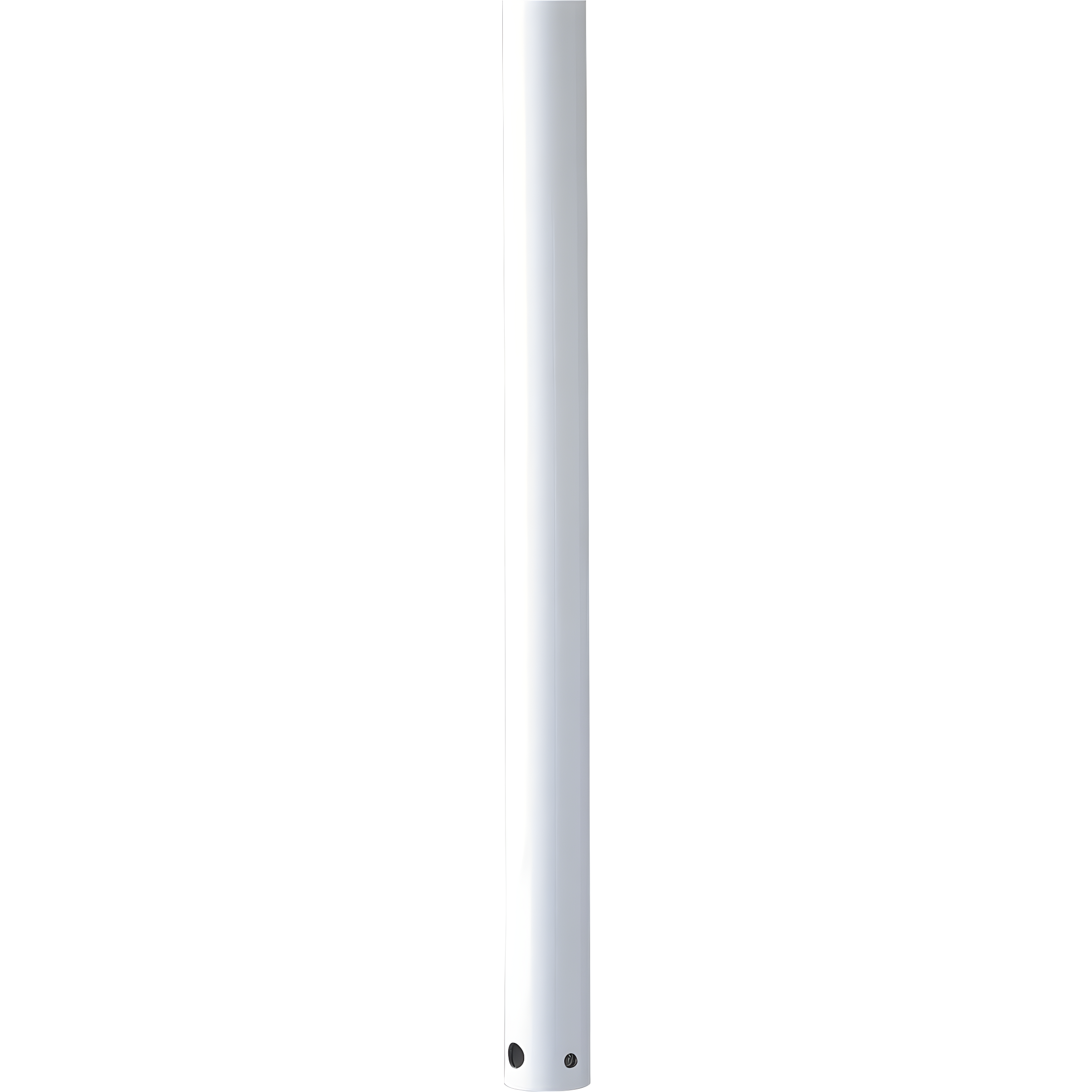 White Steel 24-Inch Ceiling Fan Downrod