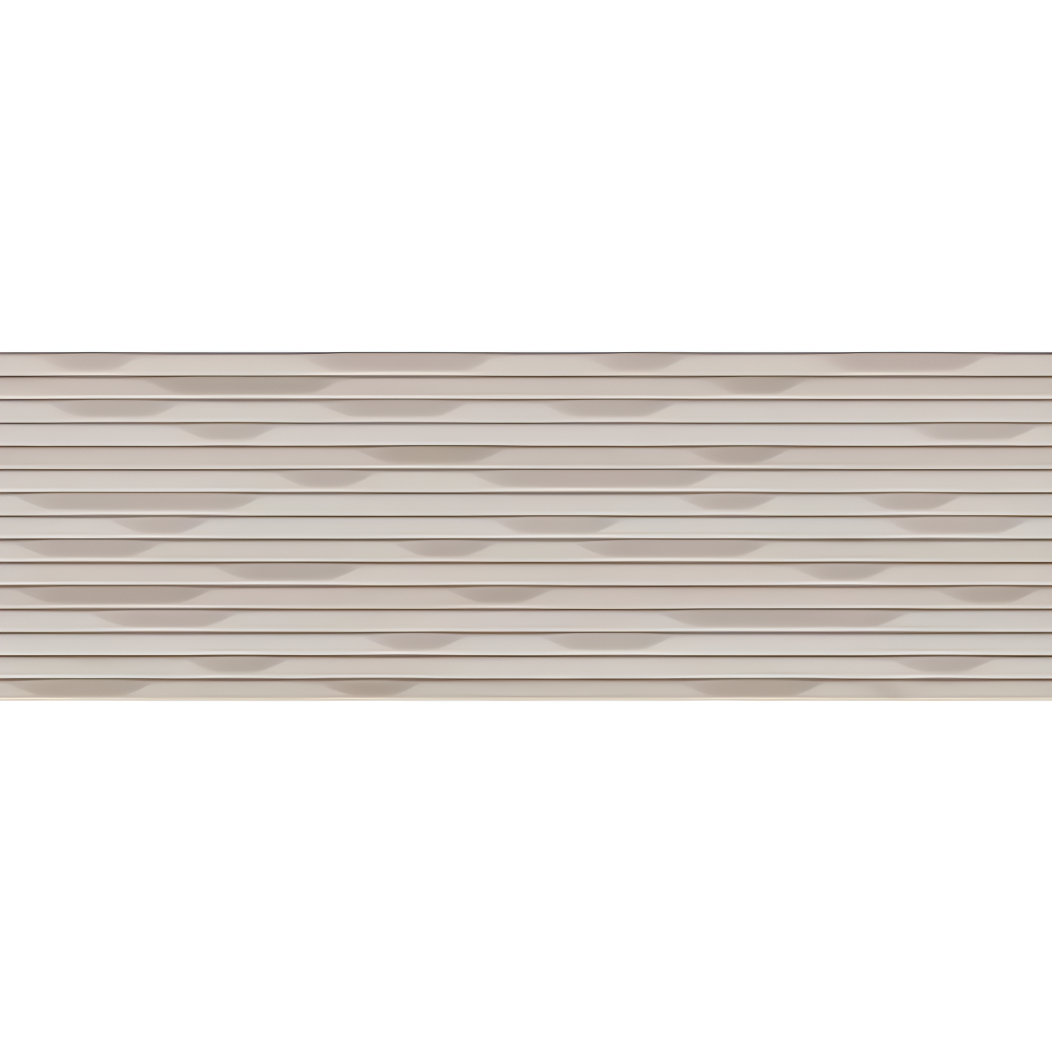 Bois Ribbon 15.75" x 47.25" Matte White Ceramic Wall Tile