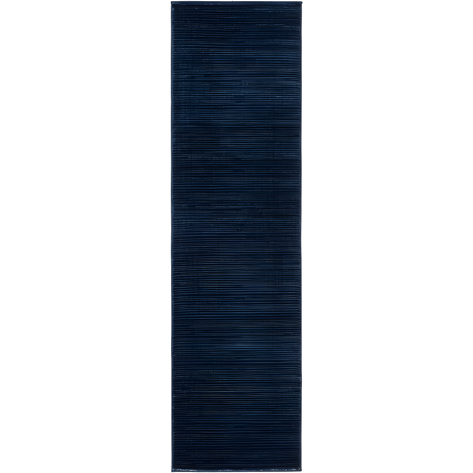 Navy Abstract Flat-Woven Synthetic Runner Rug 2'2" x 10'