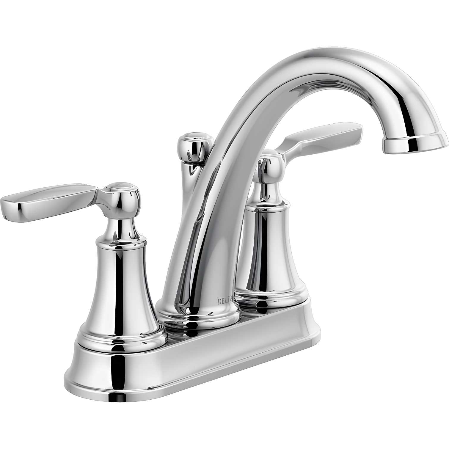 Elegant Woodhurst 6 5/8" Polished Chrome Centerset Bathroom Faucet