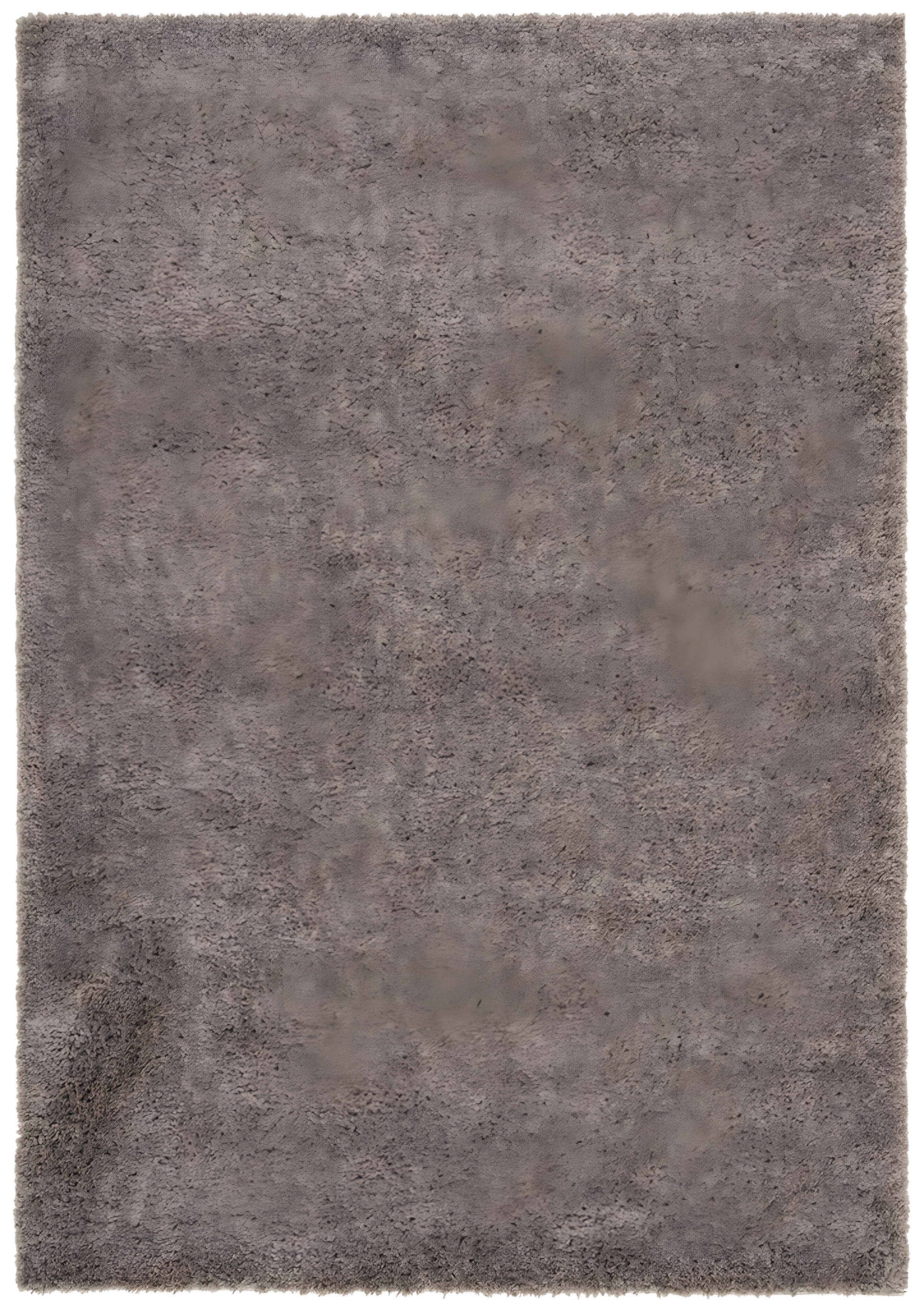 Taupe Synthetic 62'' Round Easy-Care Shag Rug