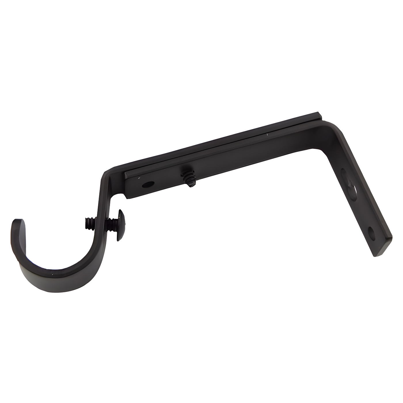 Matte Black Adjustable Single Wall Bracket Pair