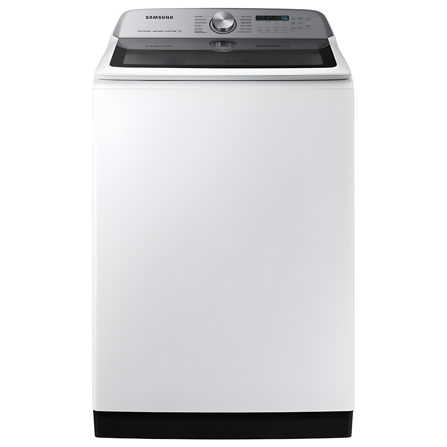 White 5.2 cu. ft. Smart Top Load Washer with Stainless Steel Drum