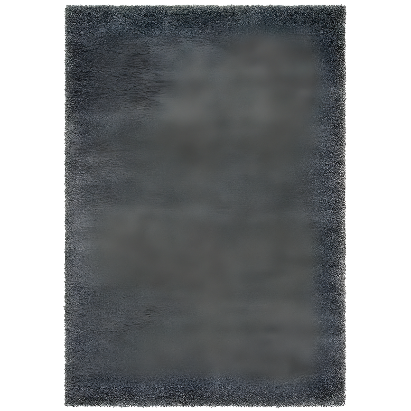 Dark Grey Hand-Knotted Wool Shag Area Rug 6'7" x 9'6"