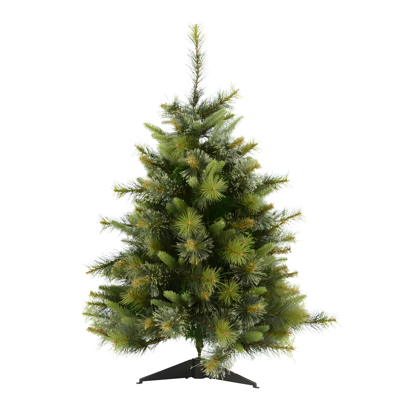 3' Green Cashmere Pine Artificial Christmas Tree with Plastic Stand