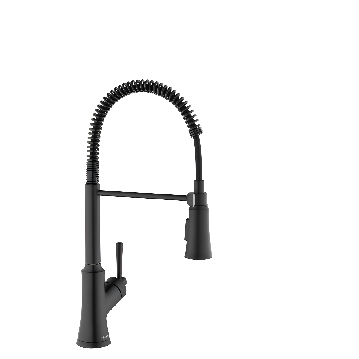 Joleena Matte Black 19" High-Arc Pull-Out Spray Kitchen Faucet