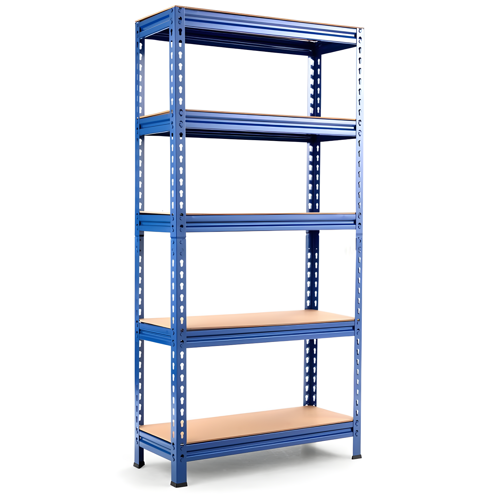 Blue 60'' Heavy Duty 5-Tier Adjustable Metal Storage Rack