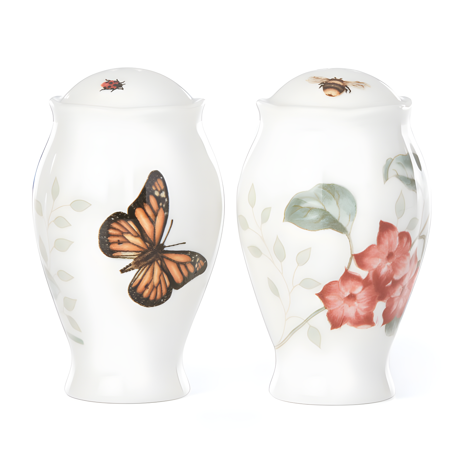 Butterfly Meadow Porcelain Salt and Pepper Shakers Set