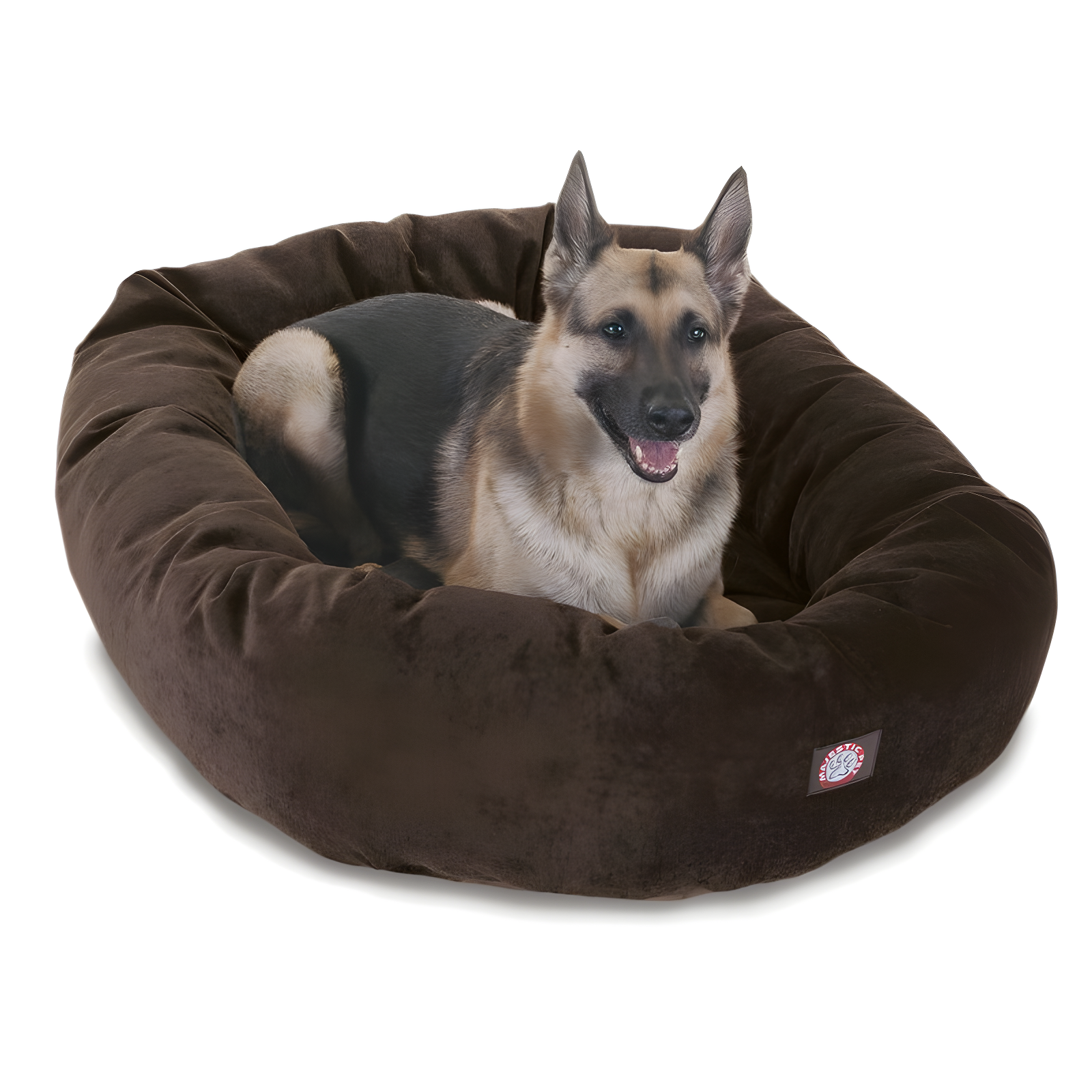 Extra Large Brown Micro Velvet Orthopedic Elevated Pet Bed