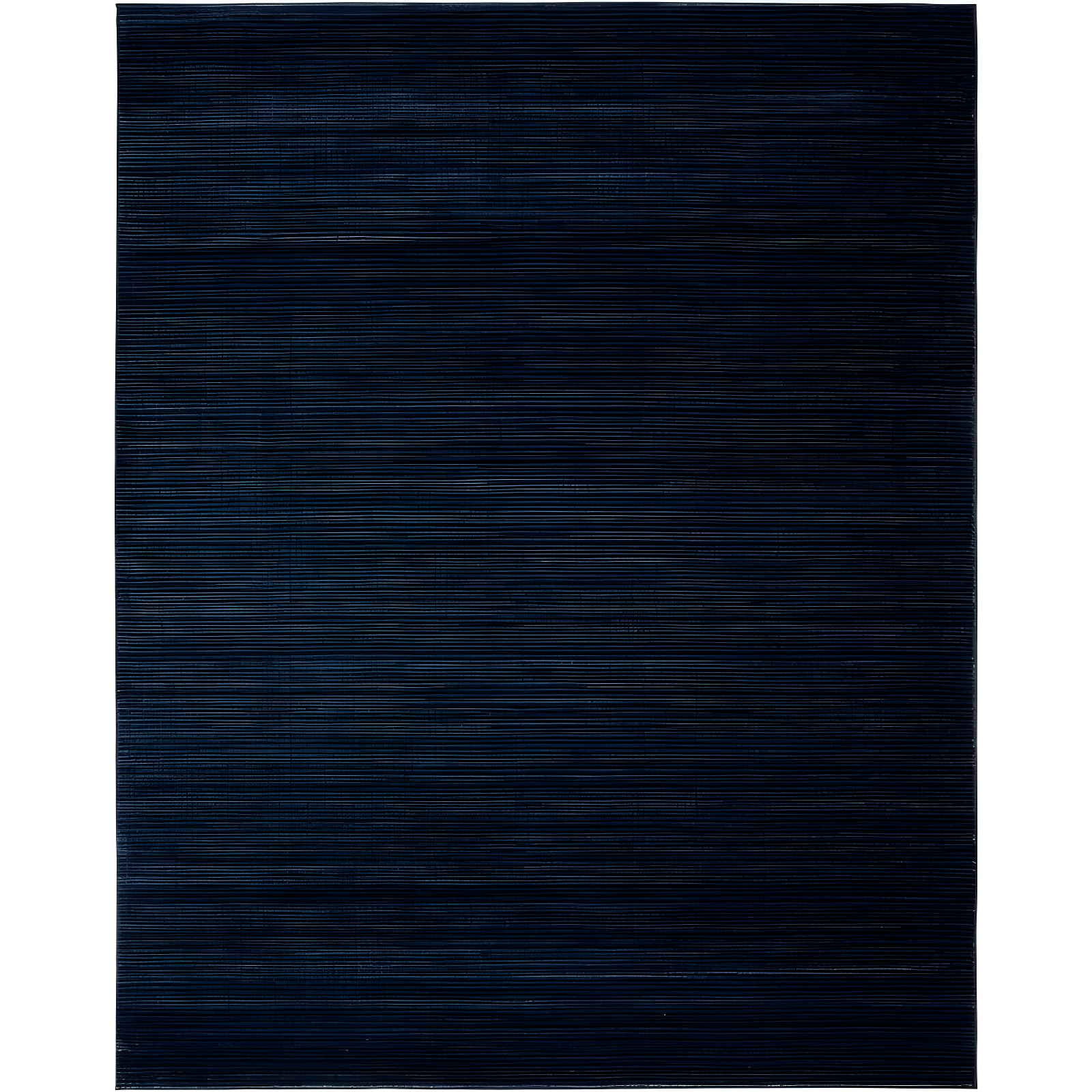 Navy Solid Hand-Knotted Synthetic 6' x 9' Area Rug