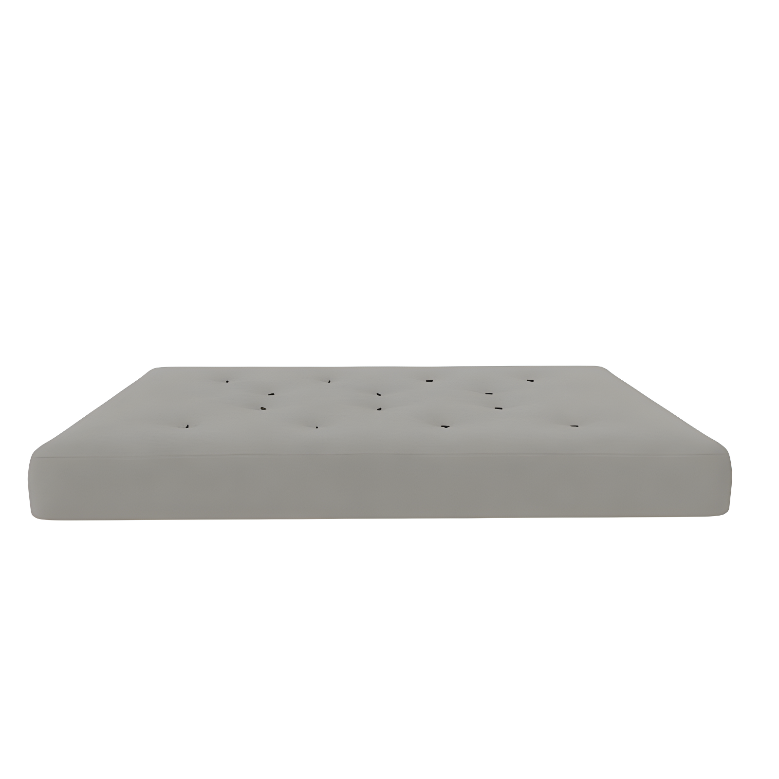 Full Taupe Gray Microfiber Innerspring Futon Mattress