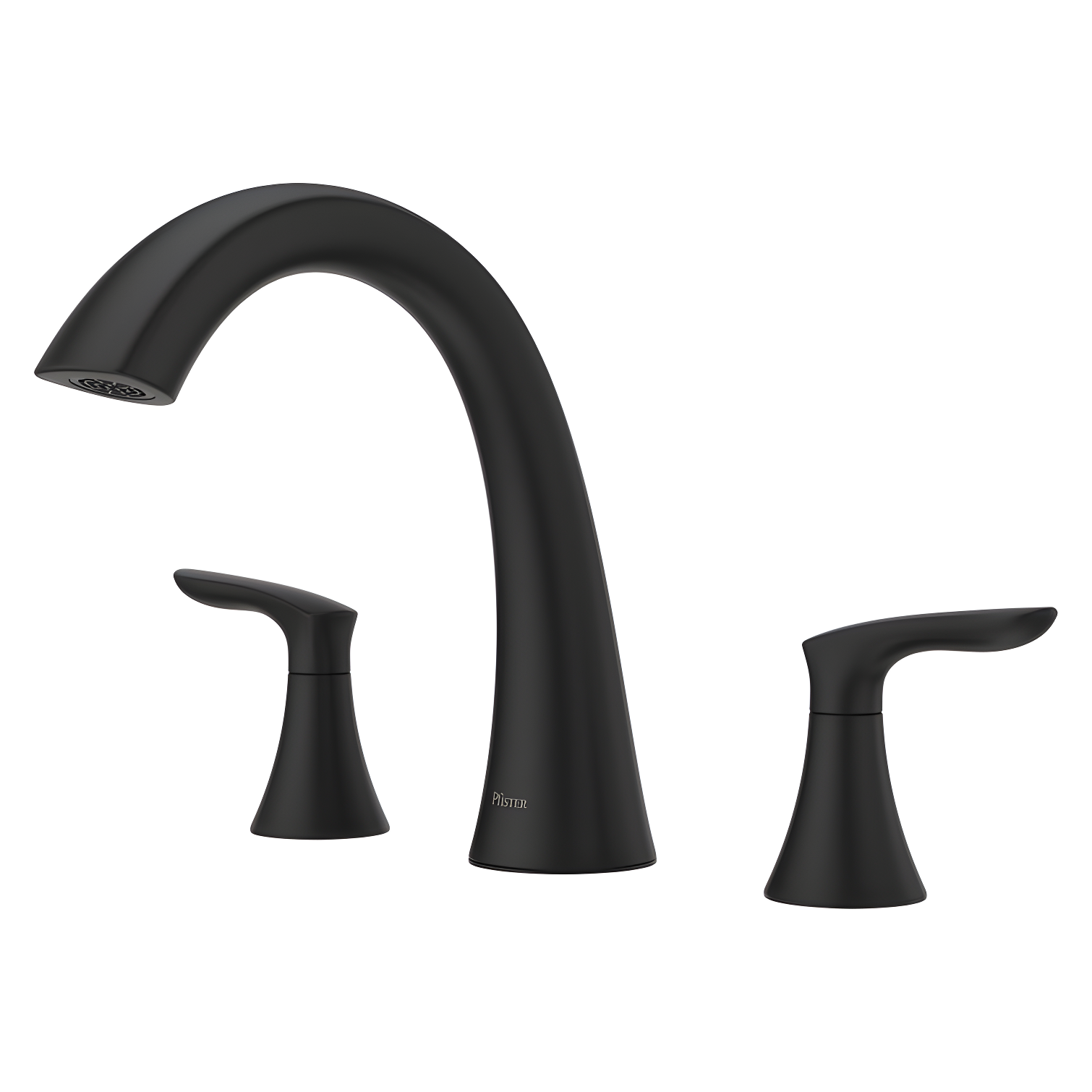 Weller Matte Black Double Handle Roman Tub Faucet