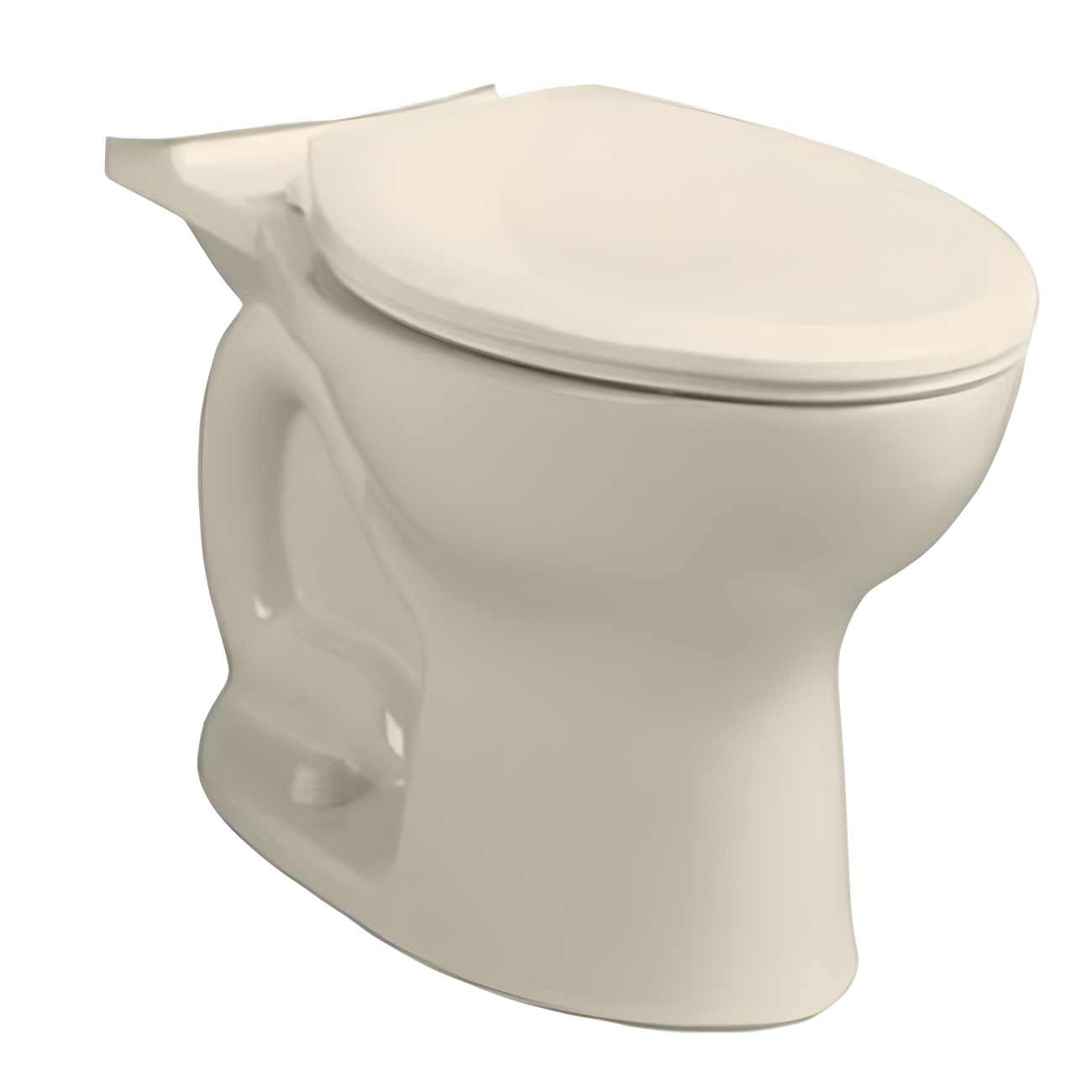 Beige High Efficiency Elongated Two Piece Toilet