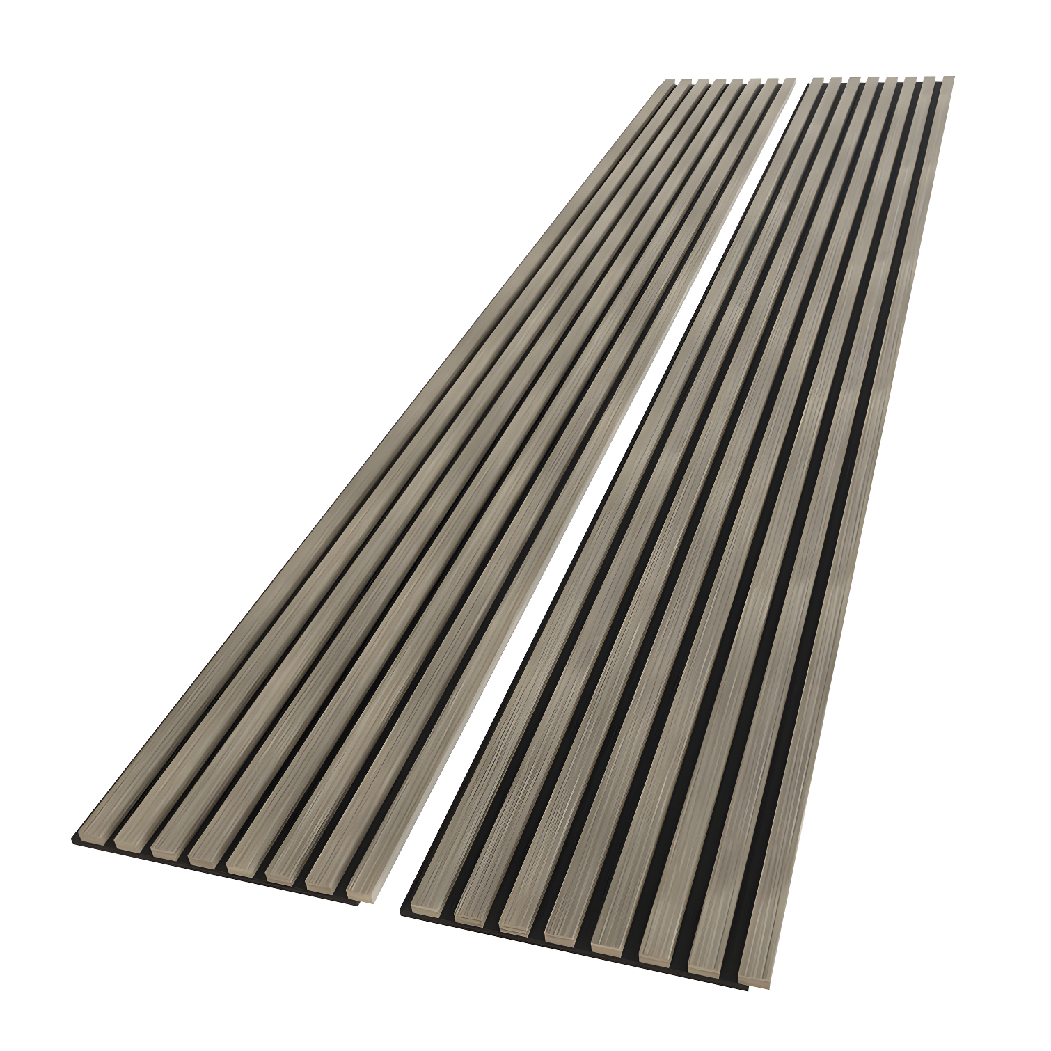 Gray Driftwood Acoustic Slat Wood Wall Panels