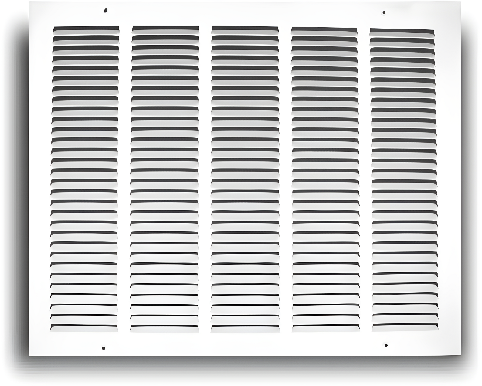 White 14x6 Inch Steel Wall/Ceiling Return Air Grille