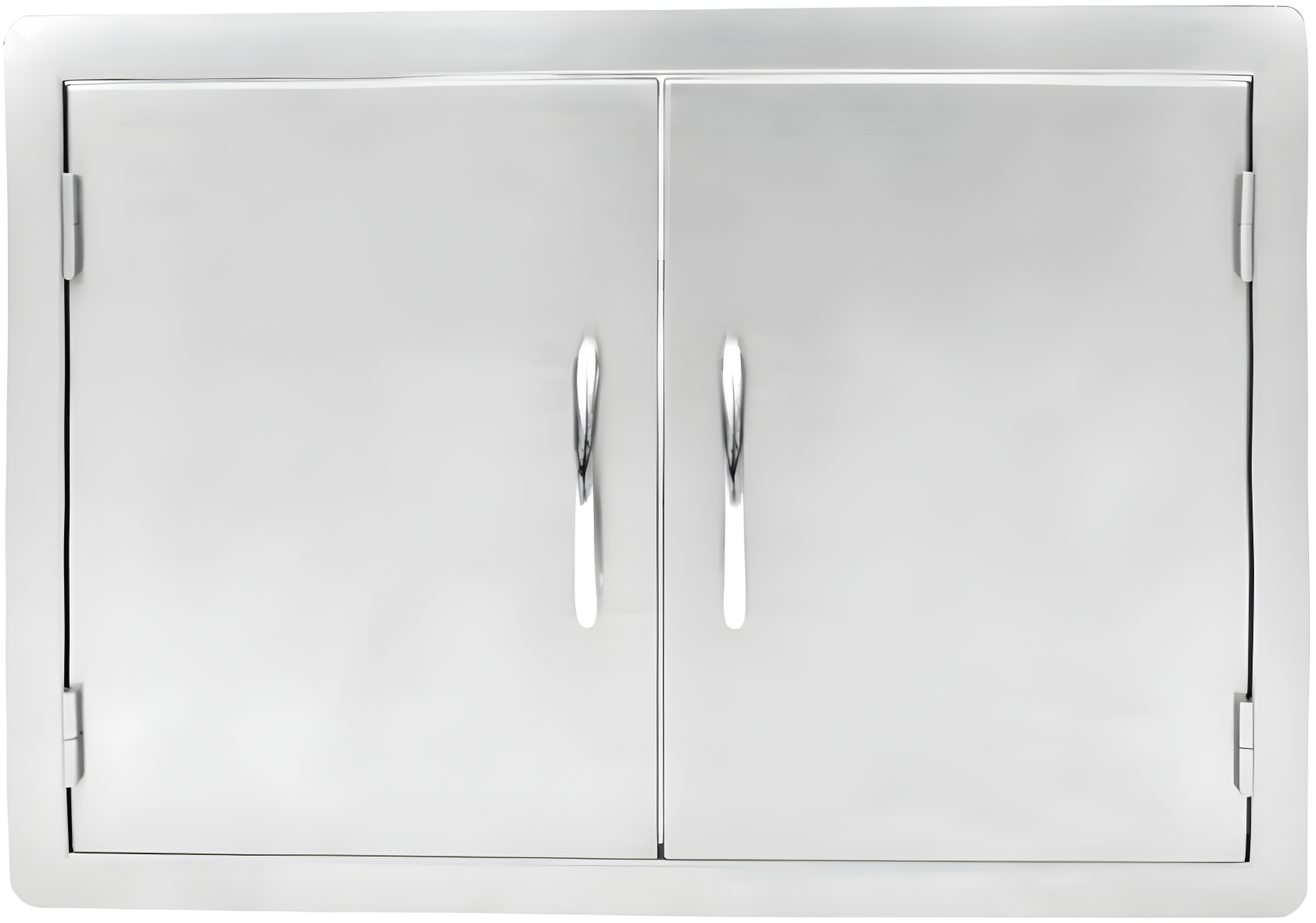 30-Inch Stainless Steel Double Access Door for Outdoor Kitchen