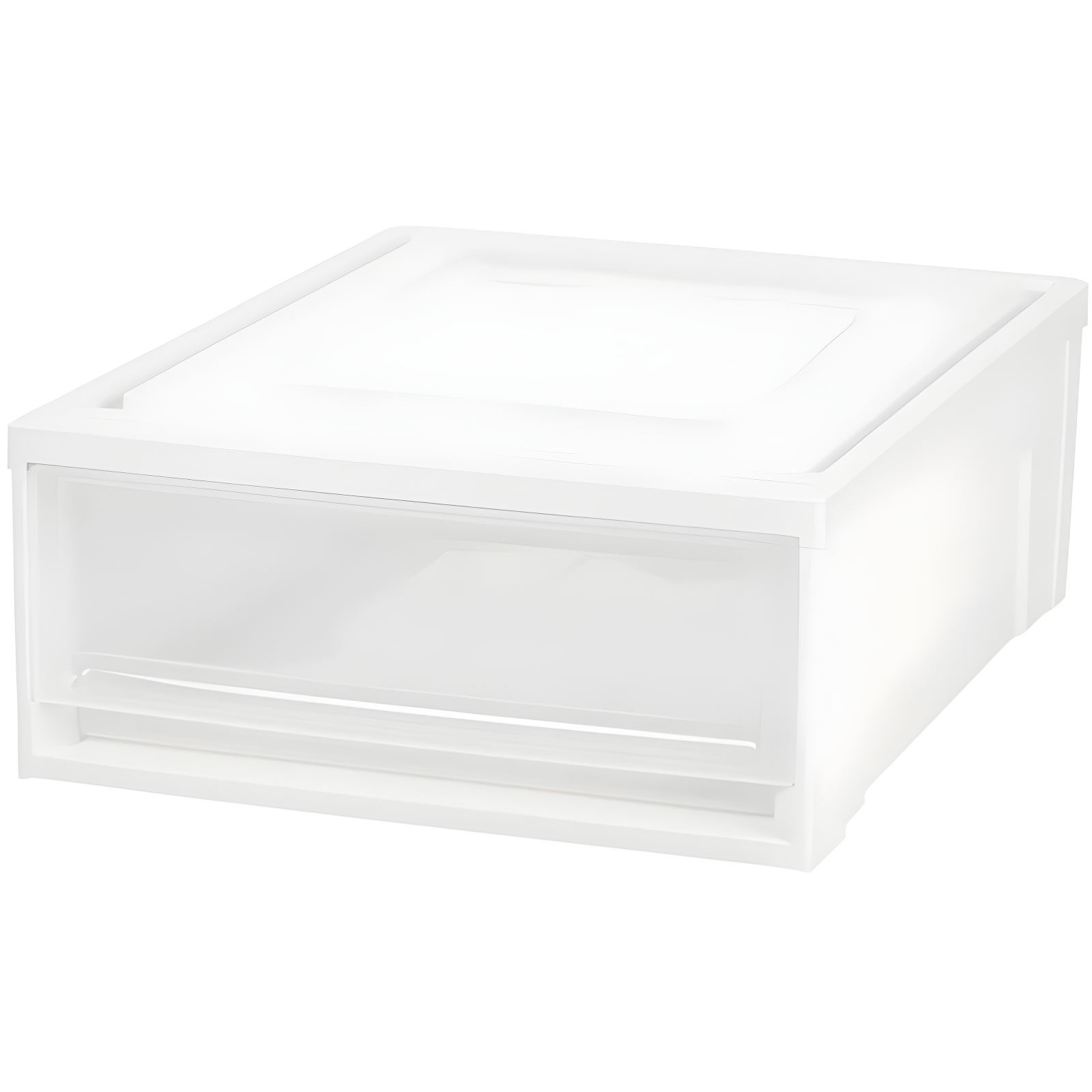 Modular Clear Plastic Stackable Storage Box Drawer 20"x14"