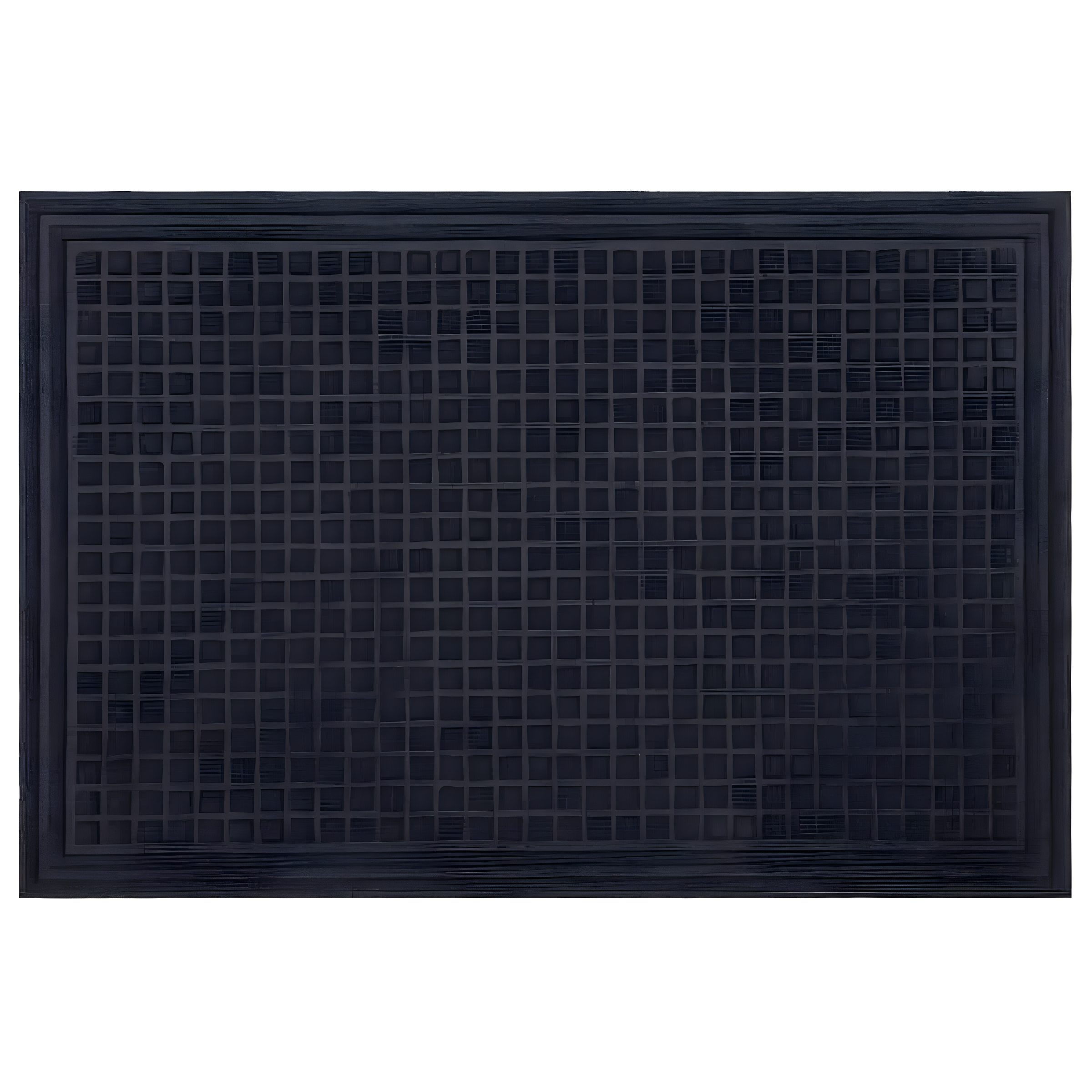 Blue Waffle Grid Impressions 18"x30" Rubber Utility Mat