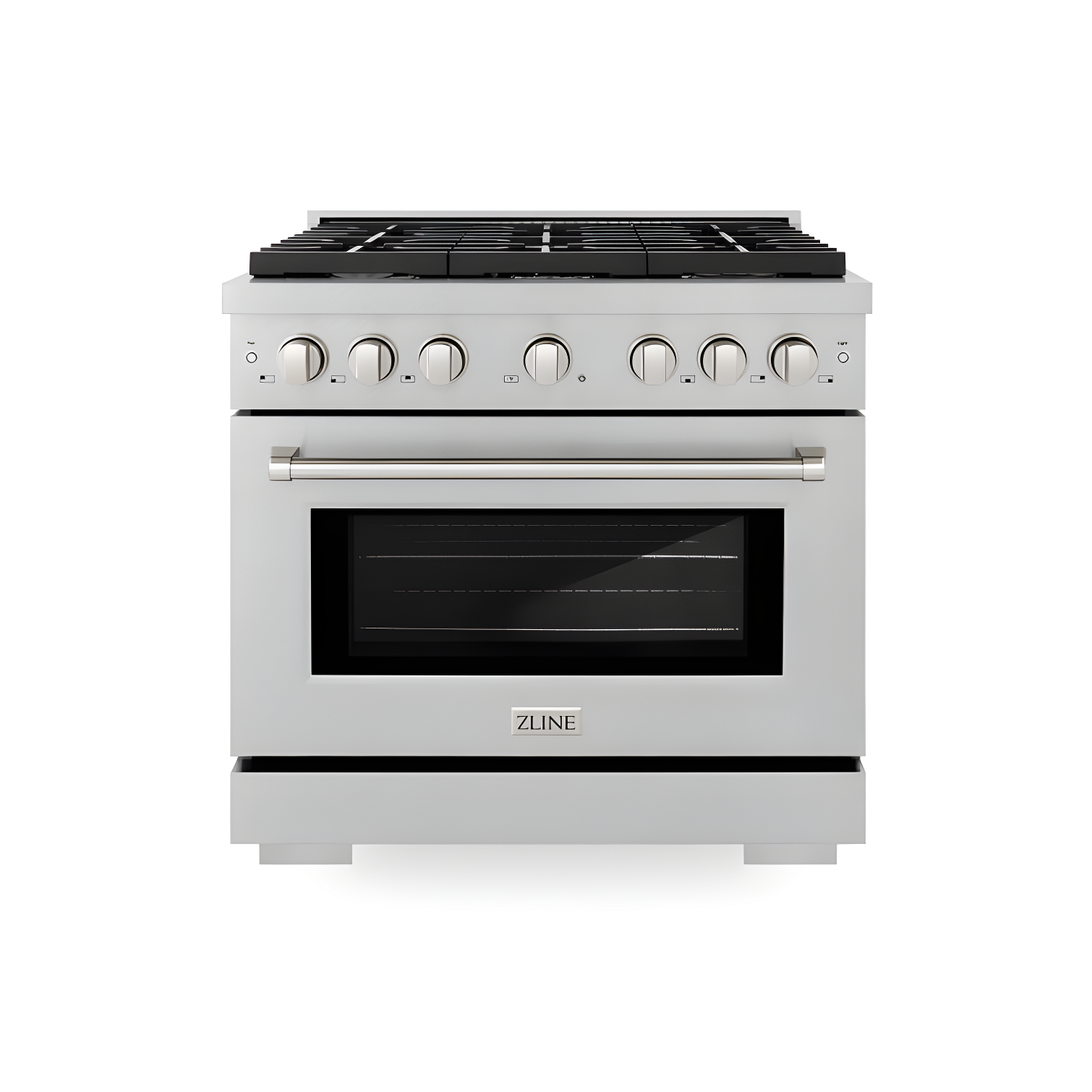 ZLINE 36" Stainless Steel Gas Range with Brass Burners and Convection Oven