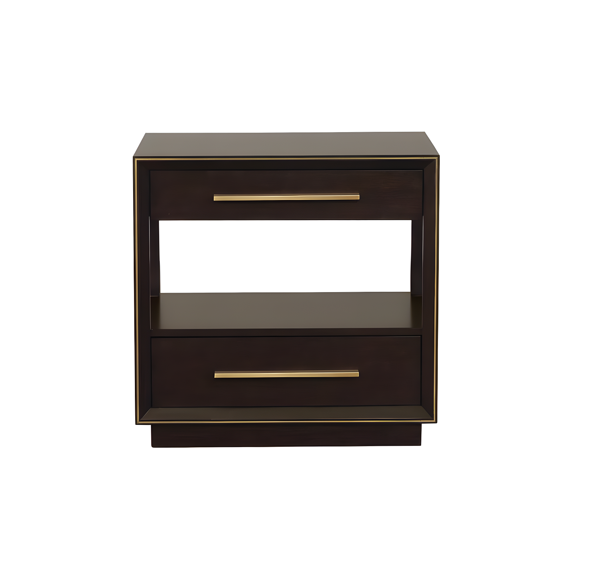 Durango Smoked Peppercorn 2-Drawer Transitional Nightstand