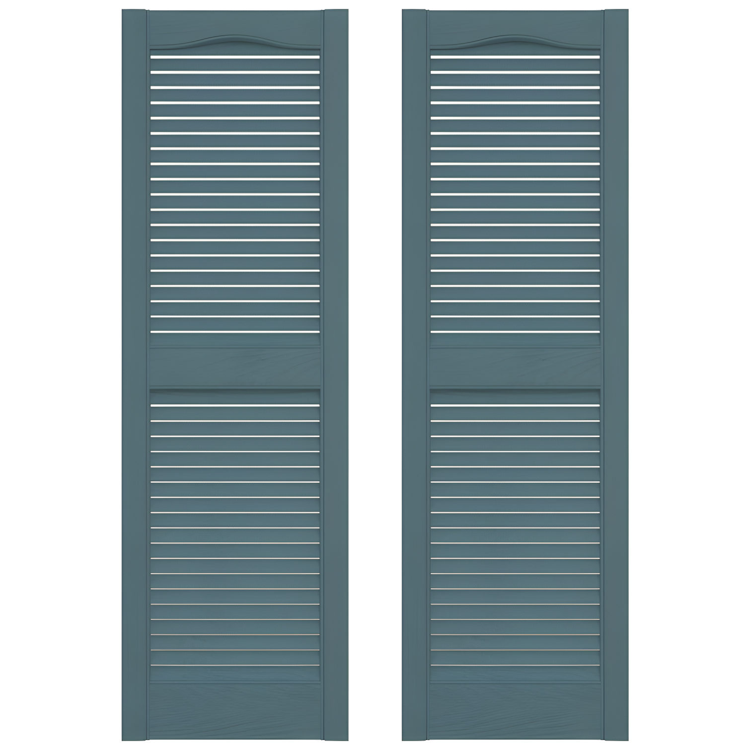 Wedgewood Blue 14.5" x 36" Vinyl Louvered Shutters