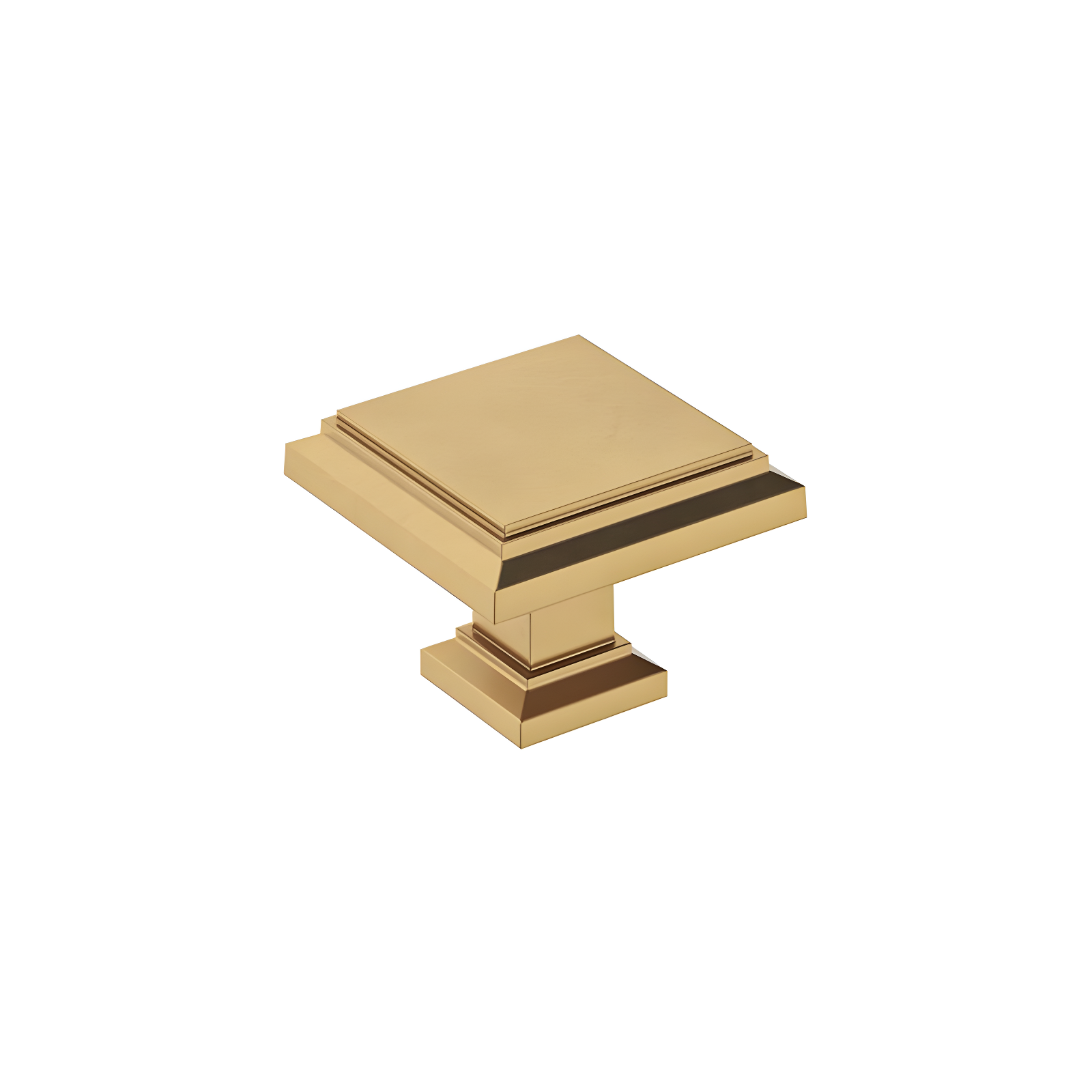 Champagne Bronze Square Cabinet Knob with Mounting Hardware