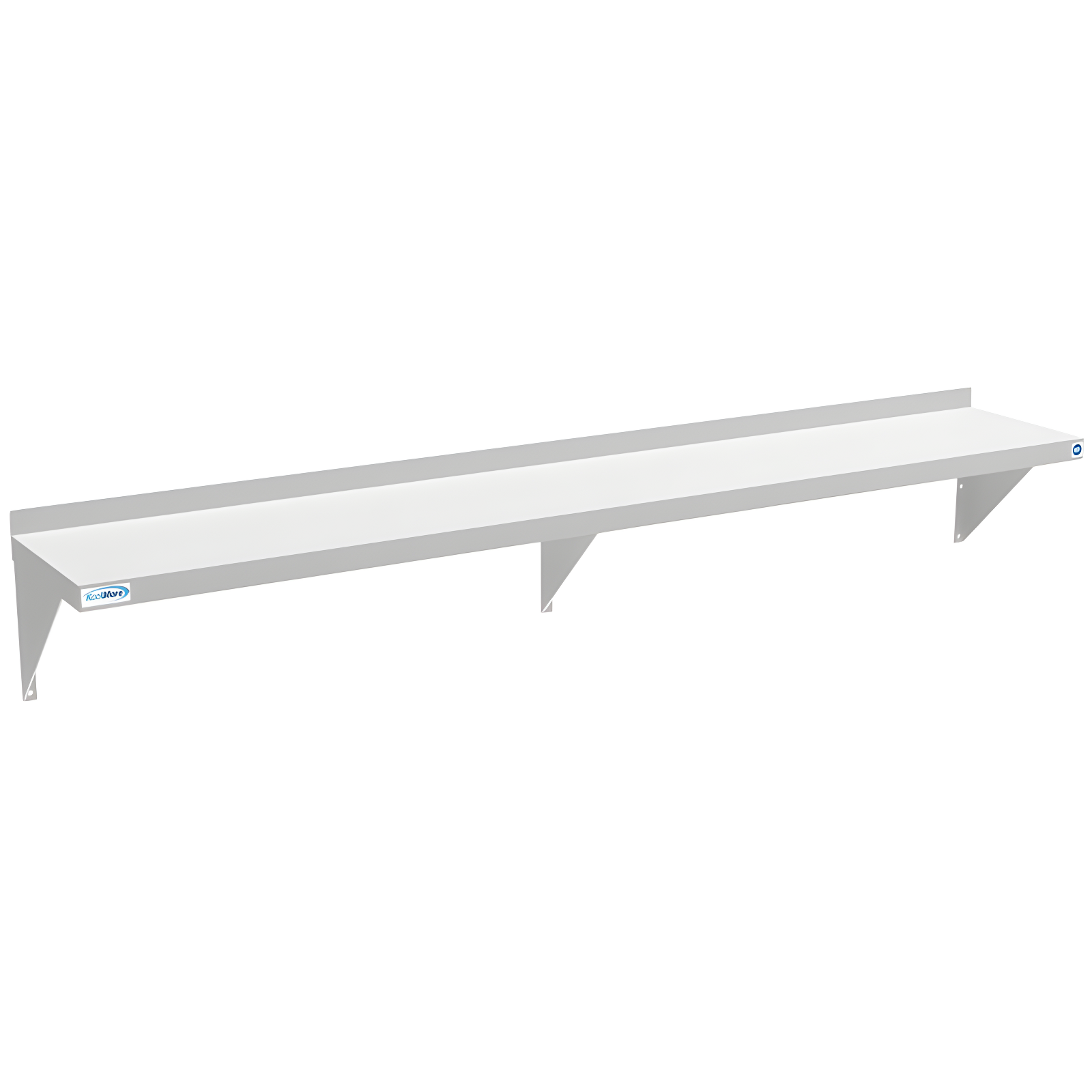 72" Stainless Steel Wall Mount Shelf with Brackets