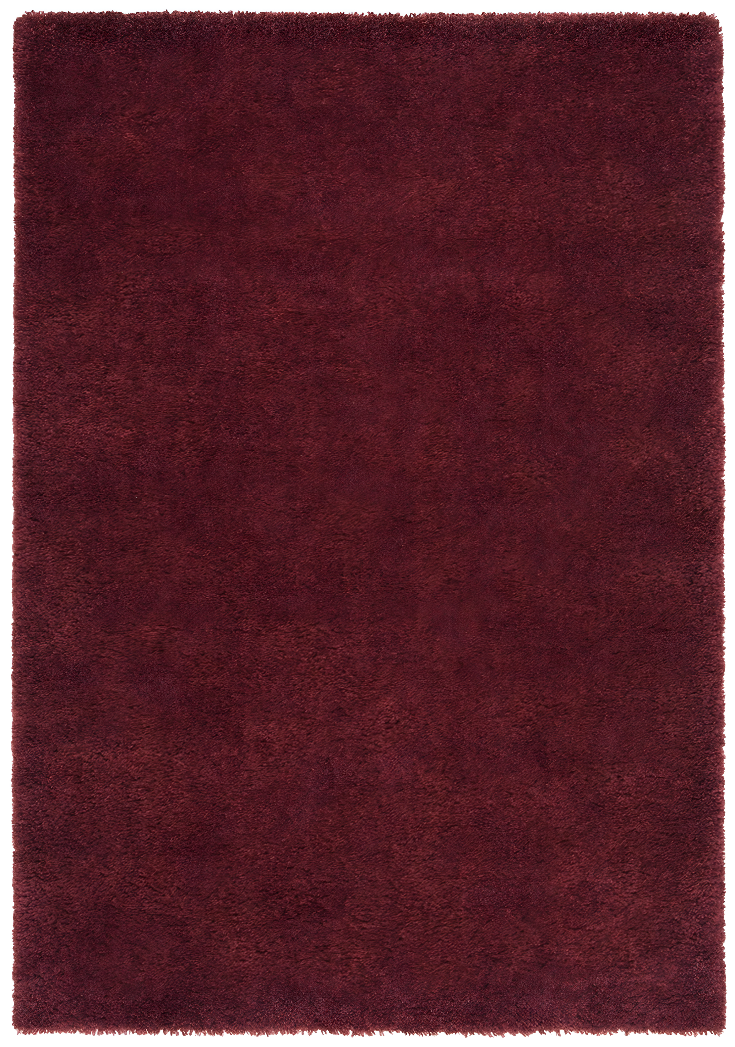 Burgundy Rectangular Shag Rug 10' x 14' Synthetic