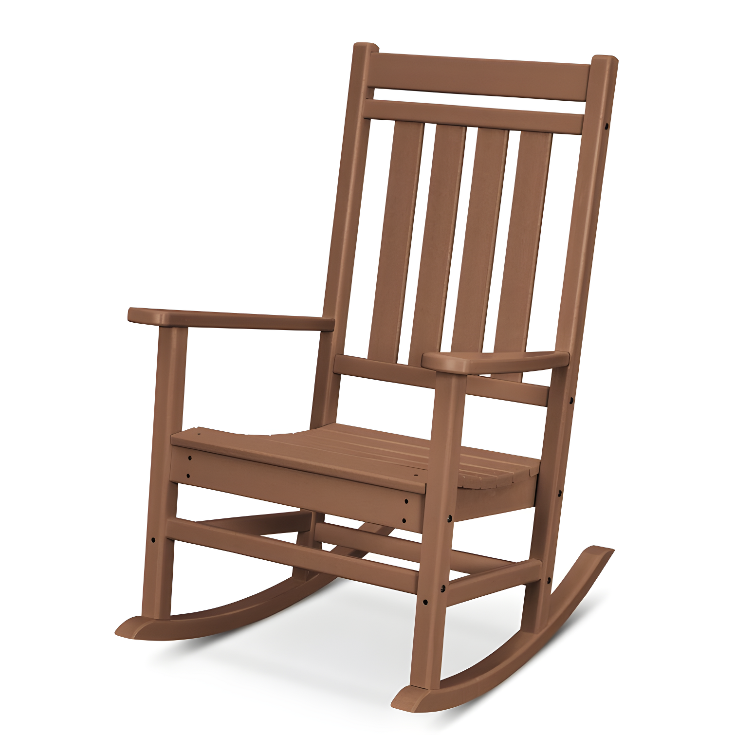 Teak Polywood Traditional Outdoor Rocking Chair