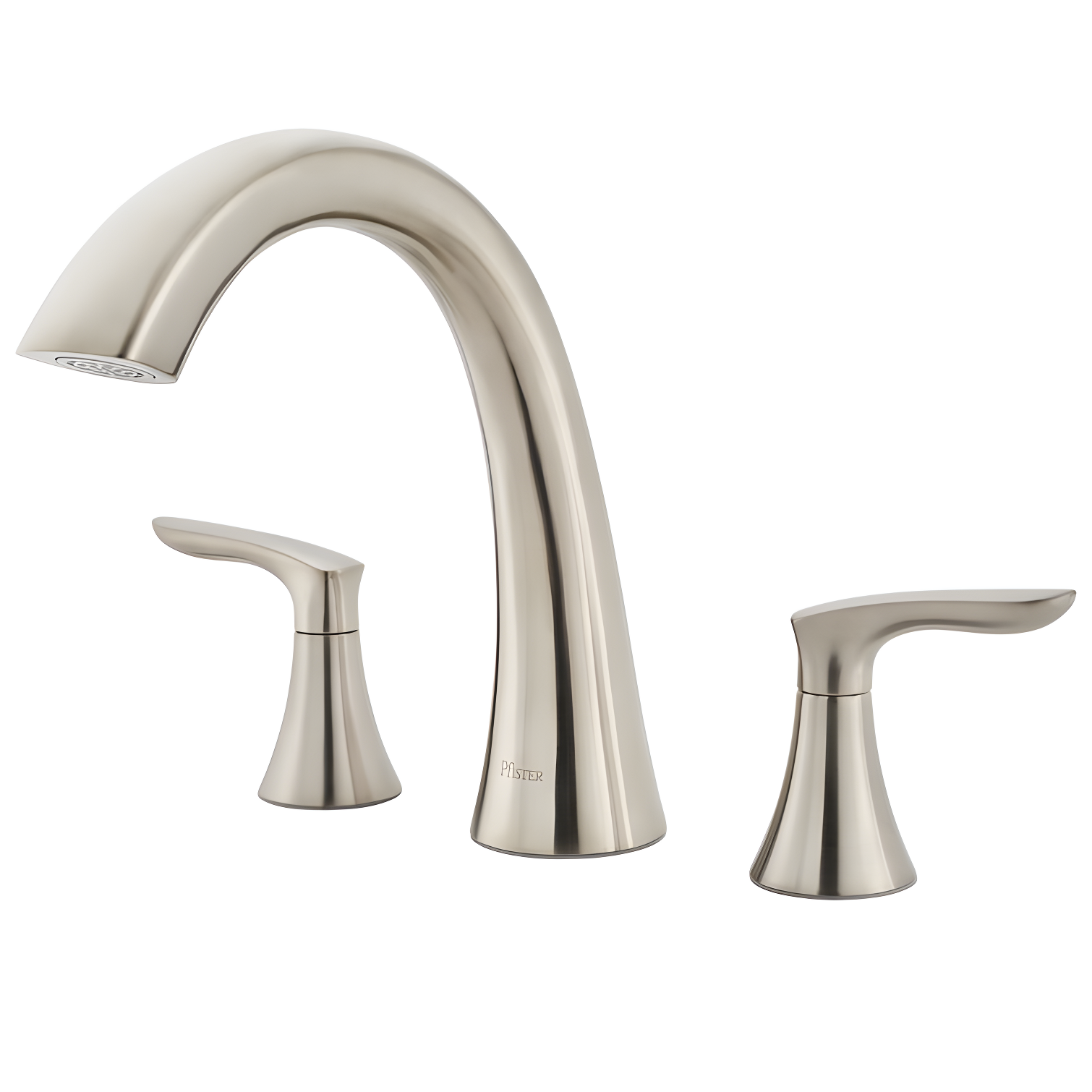 Brushed Nickel Double Handle Roman Tub Faucet Trim