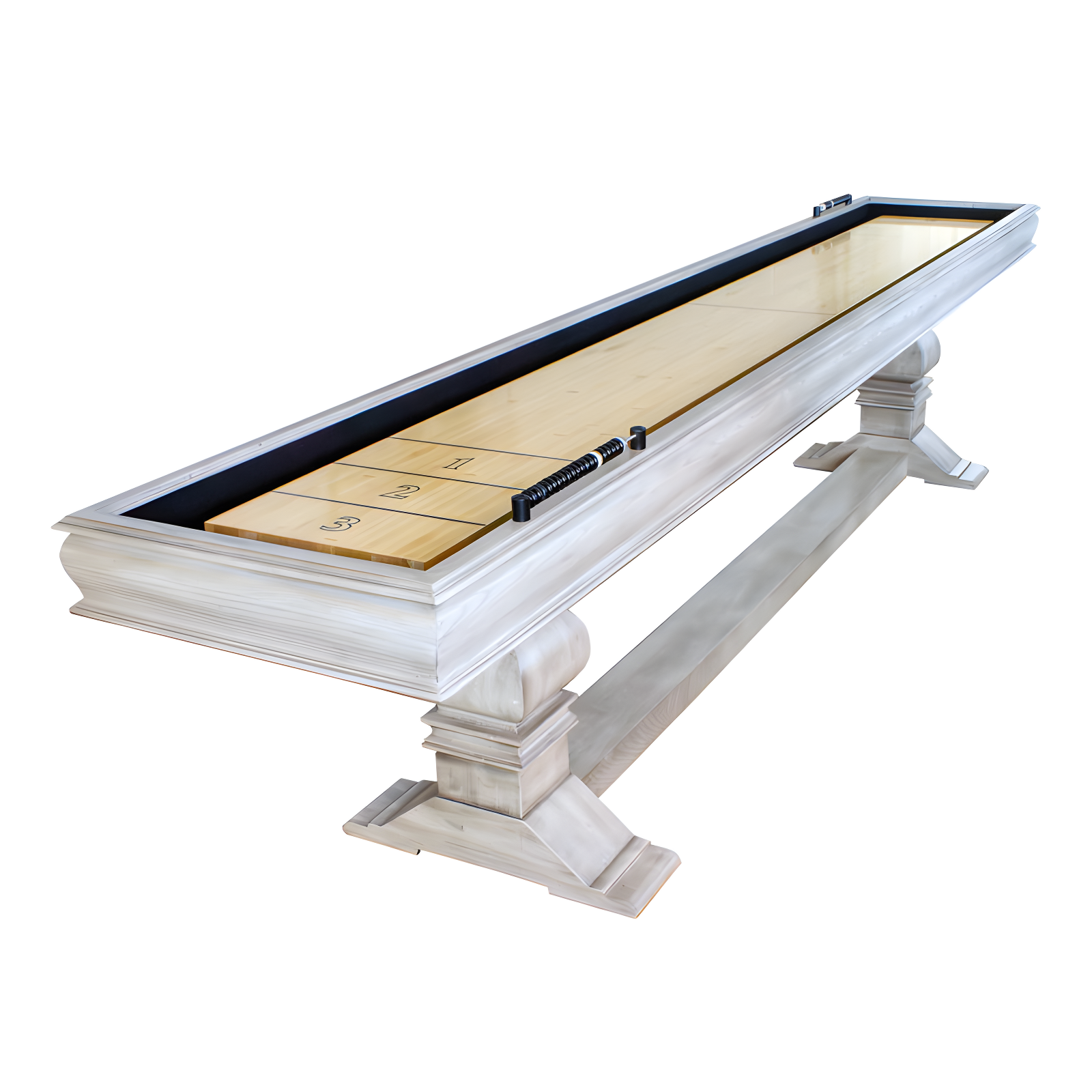 Montecito 12' Driftwood Hardwood Shuffleboard Table