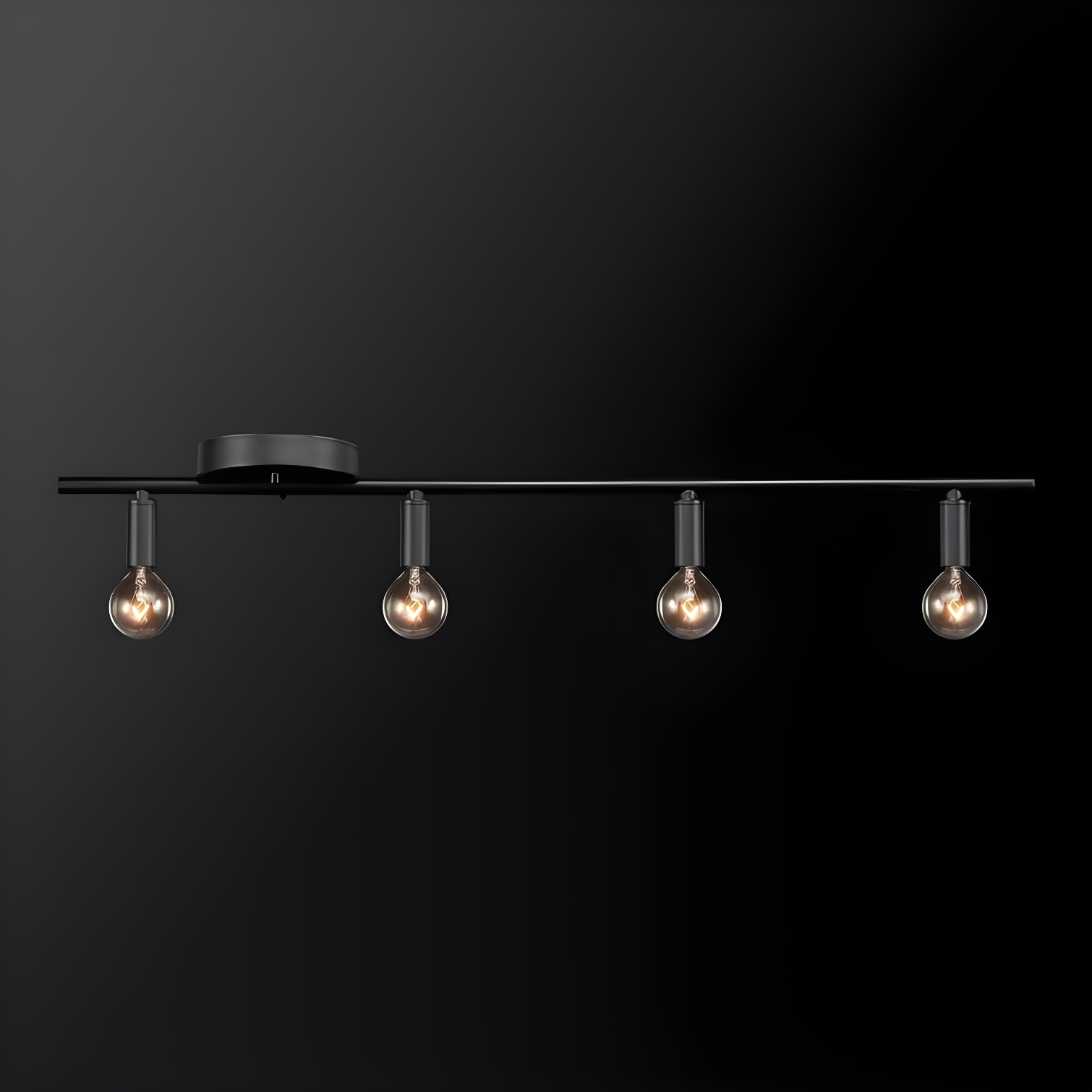 Monroe Matte Black 4-Light Slim Track Lighting Kit