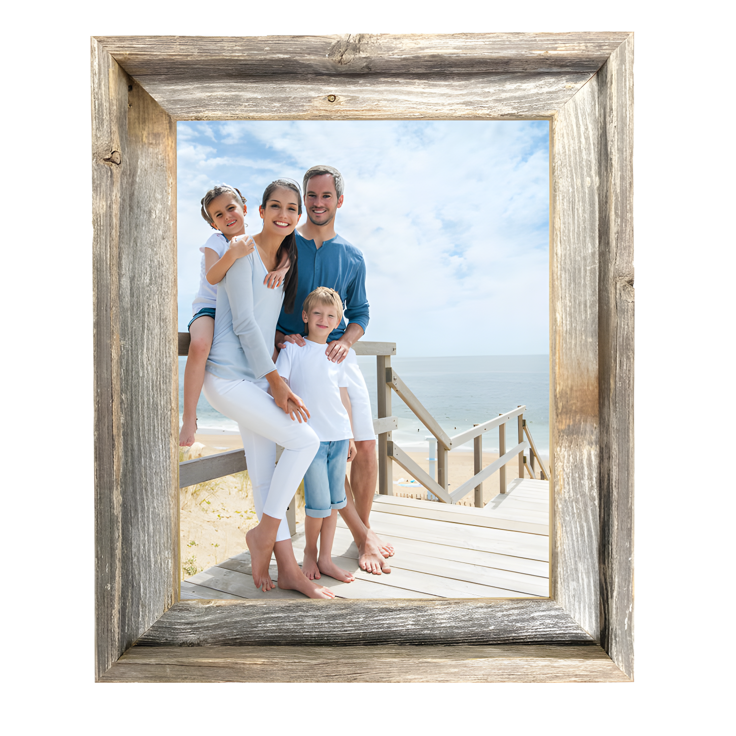 Rustic Reclaimed Wood 10" x 10" Picture Frame