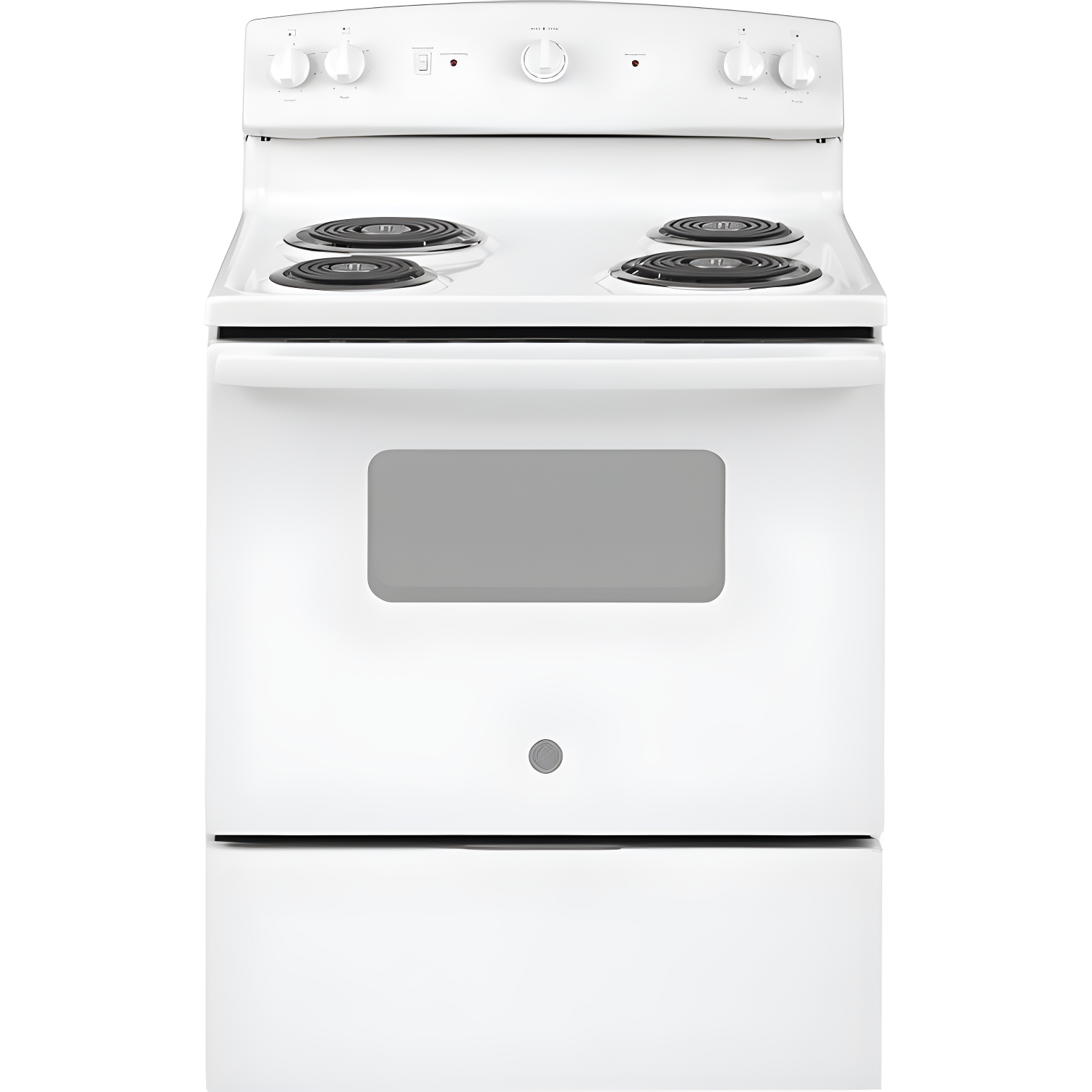 30" White Freestanding Electric Range with Coil Elements