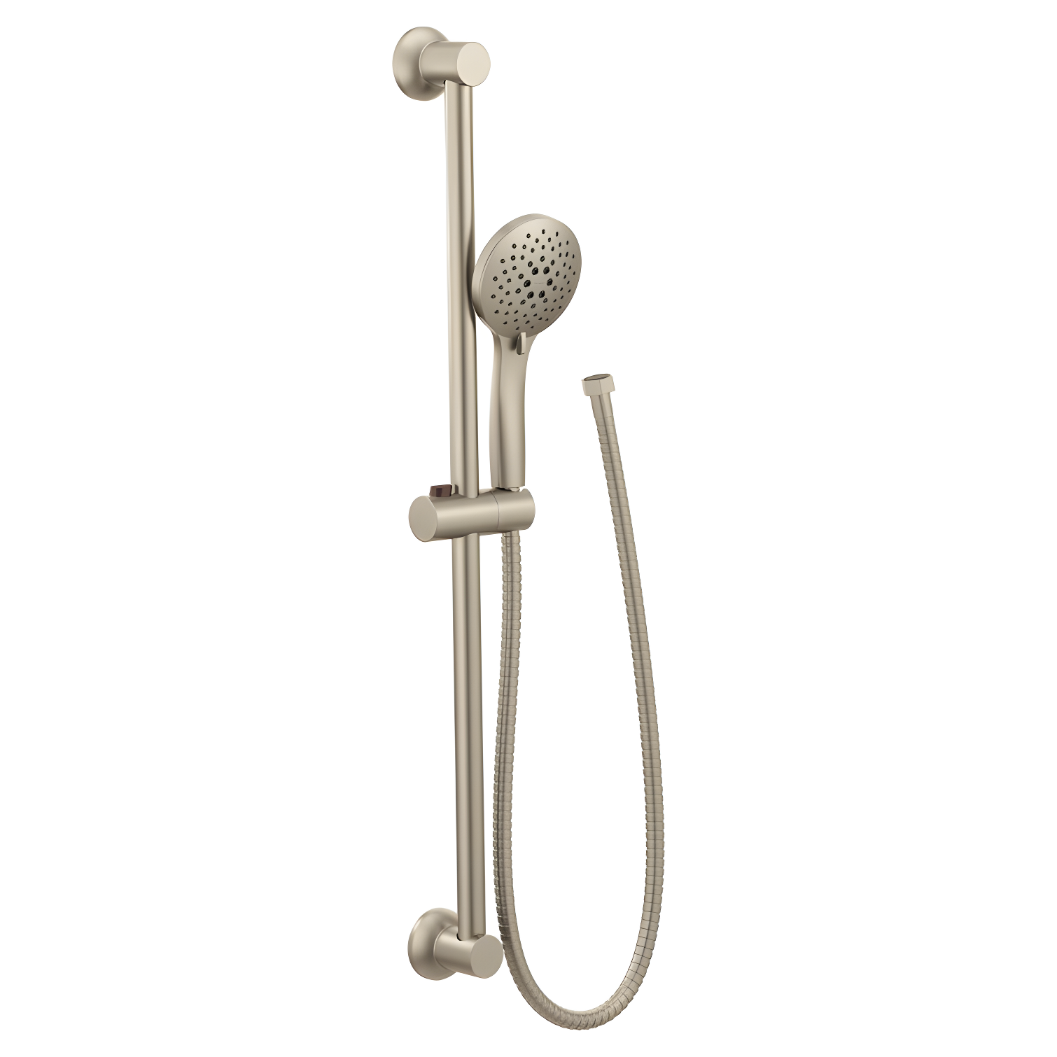 Brushed Nickel Handheld Shower with Adjustable Slide Bar