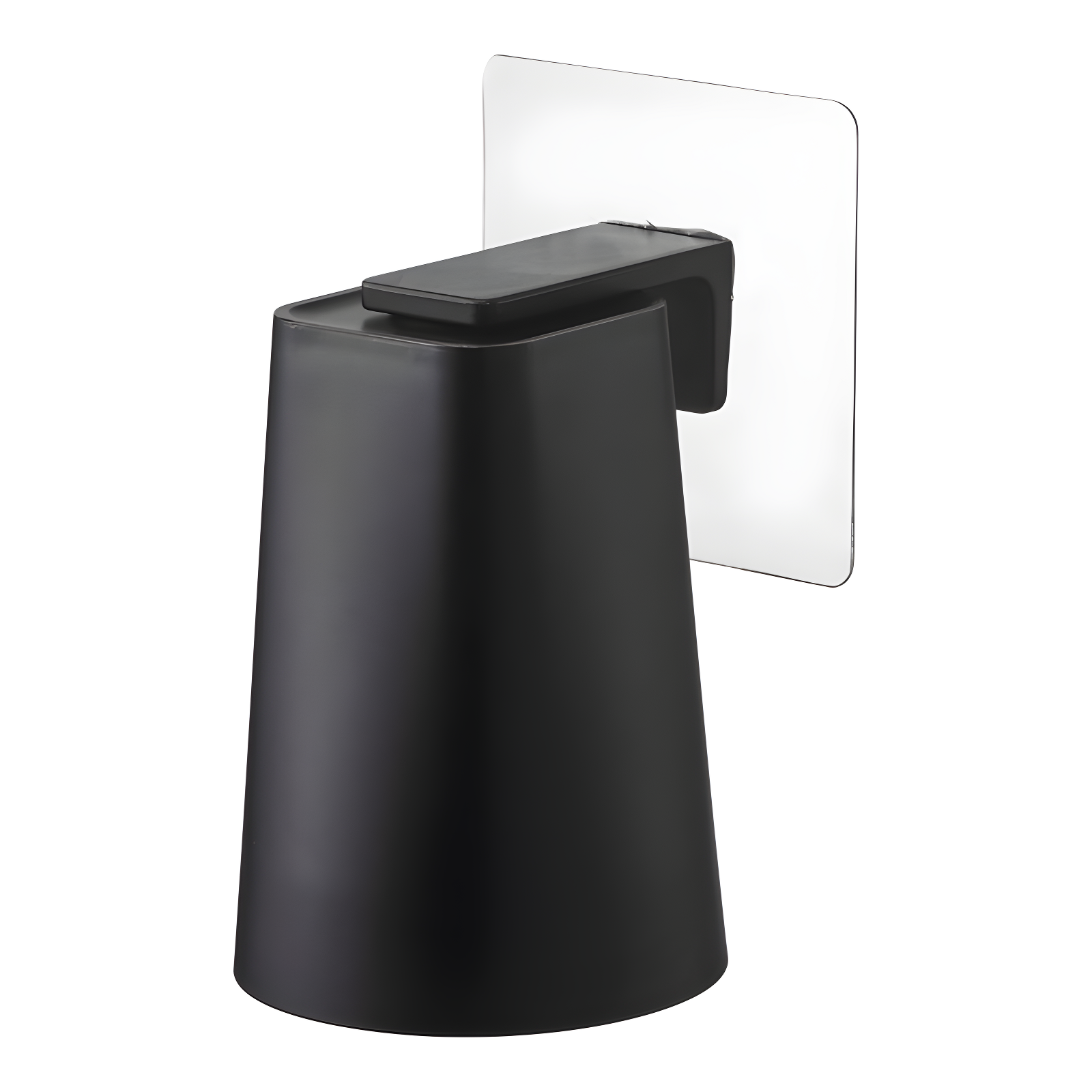 Black Magnetic Wall-Mounted Adhesive Cup, 200ml